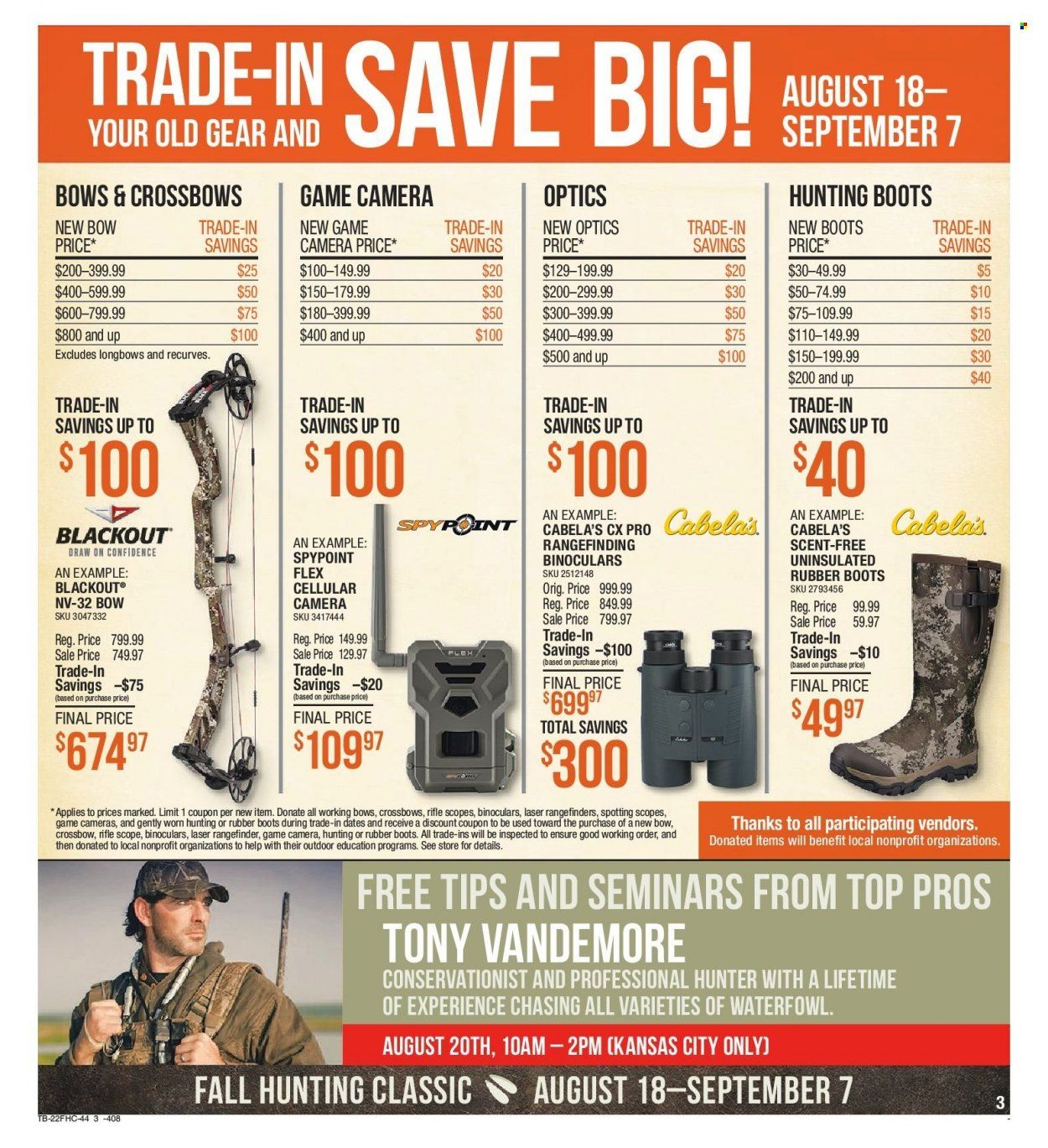Cabela's (KS) Weekly Ad Flyer Specials August 18 to September 7, 2022