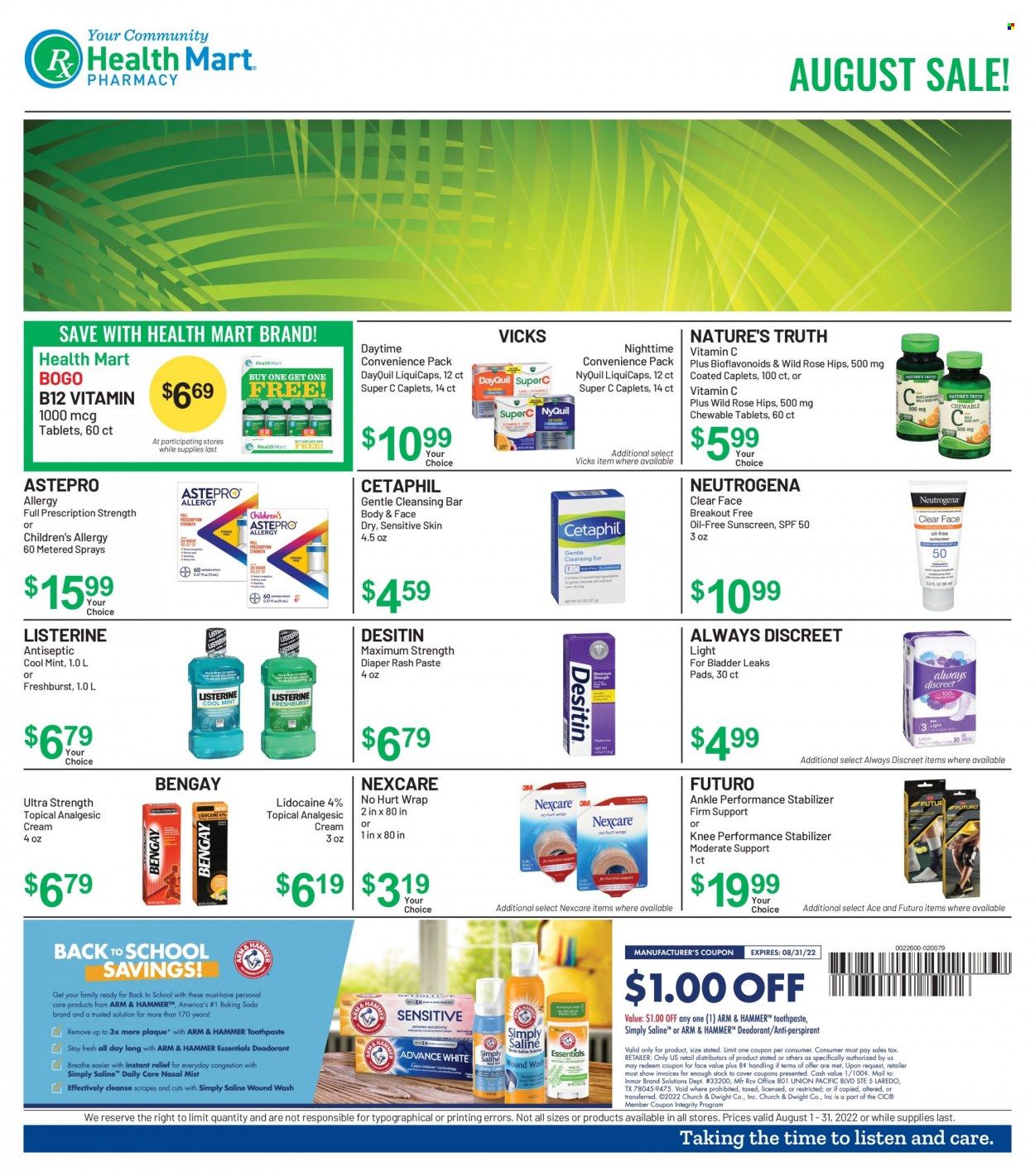 Health Mart Weekly Ad Flyer Specials August 1 to August 31, 2022