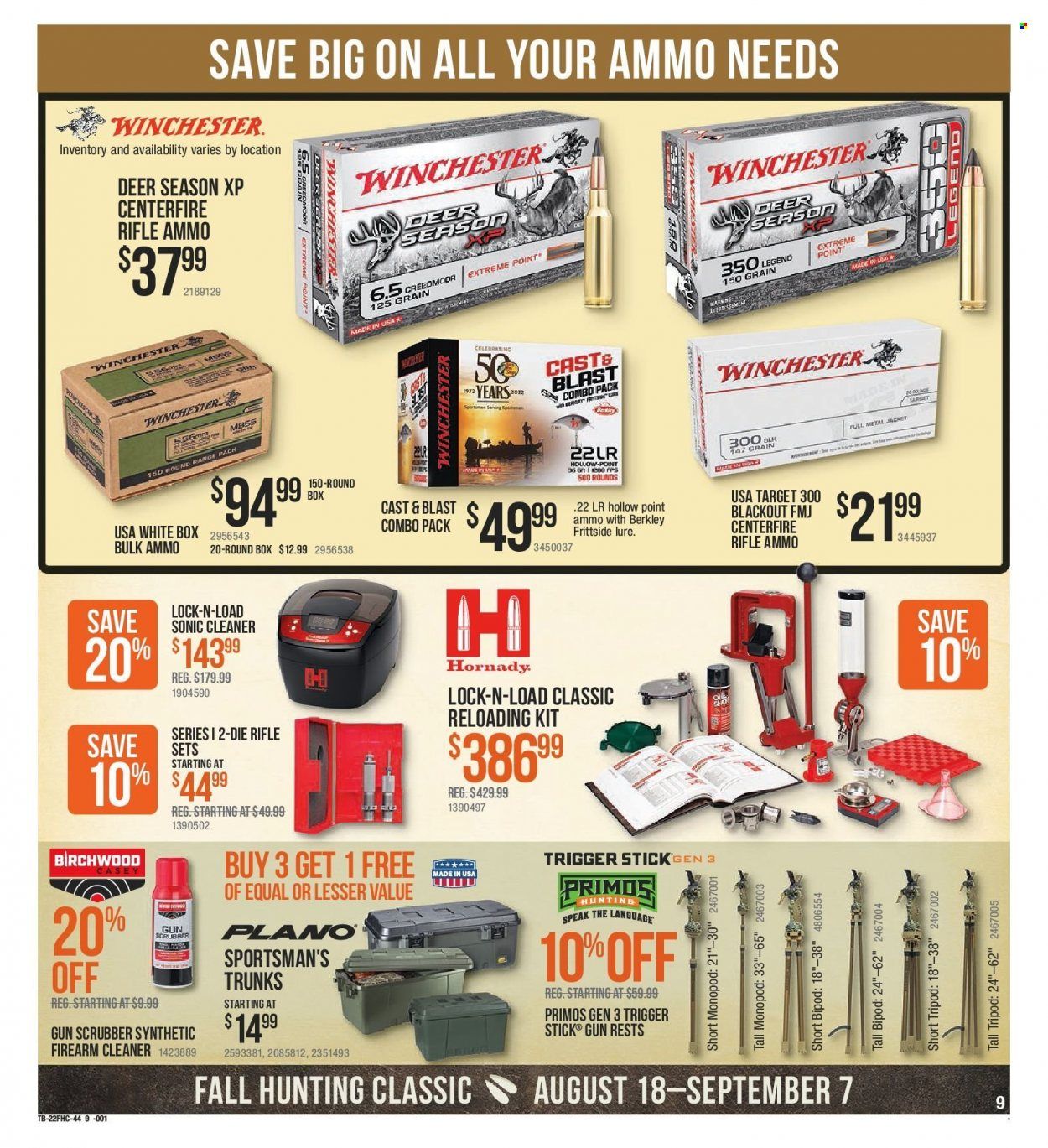 Cabela's (LA) Weekly Ad Flyer Specials August 18 to September 7, 2022
