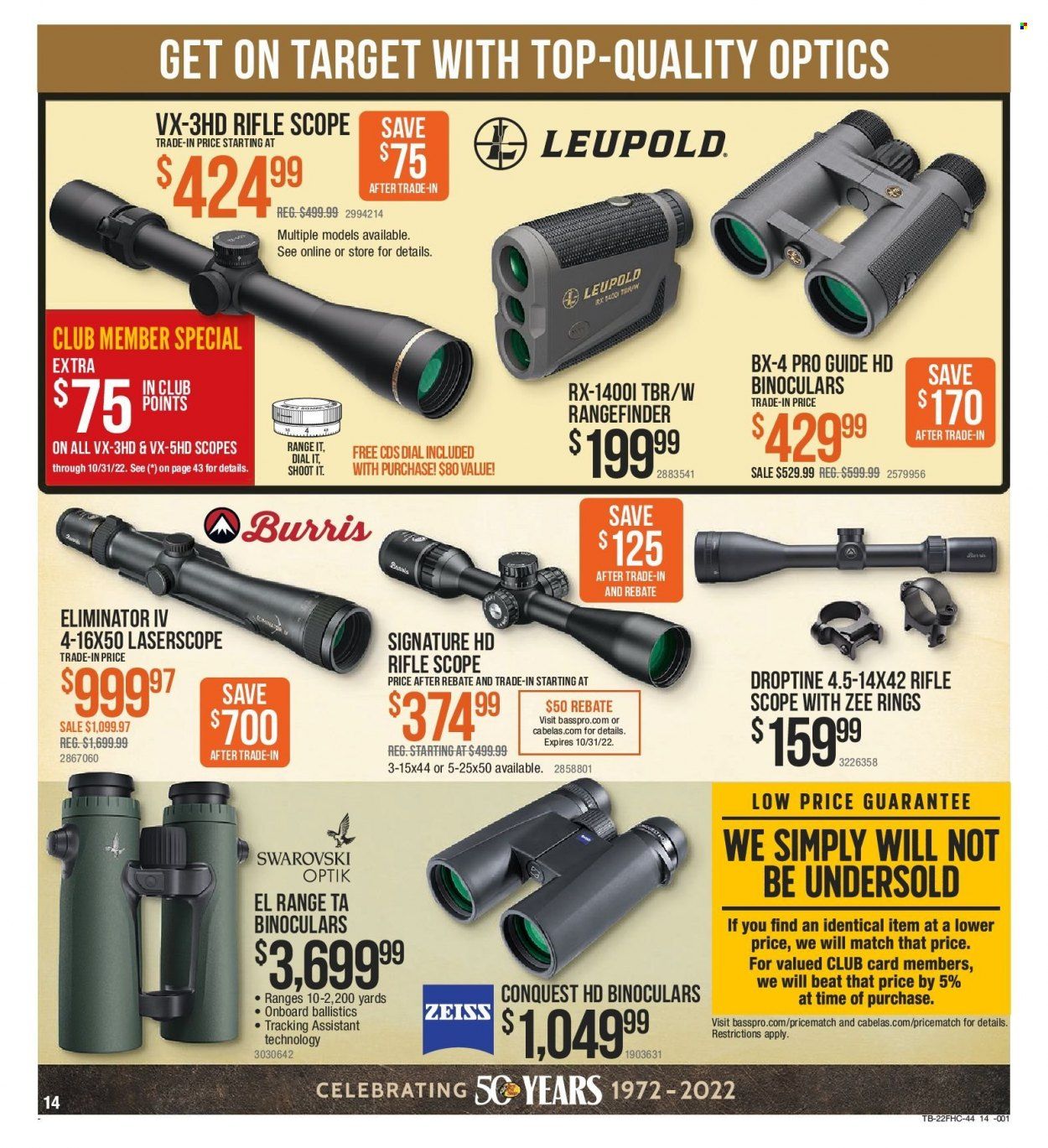 Cabela's (MN) Weekly Ad Flyer Specials August 18 to September 7, 2022