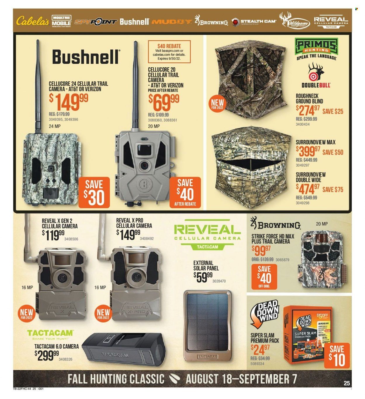 Cabela's (MN) Weekly Ad Flyer Specials August 18 to September 7, 2022