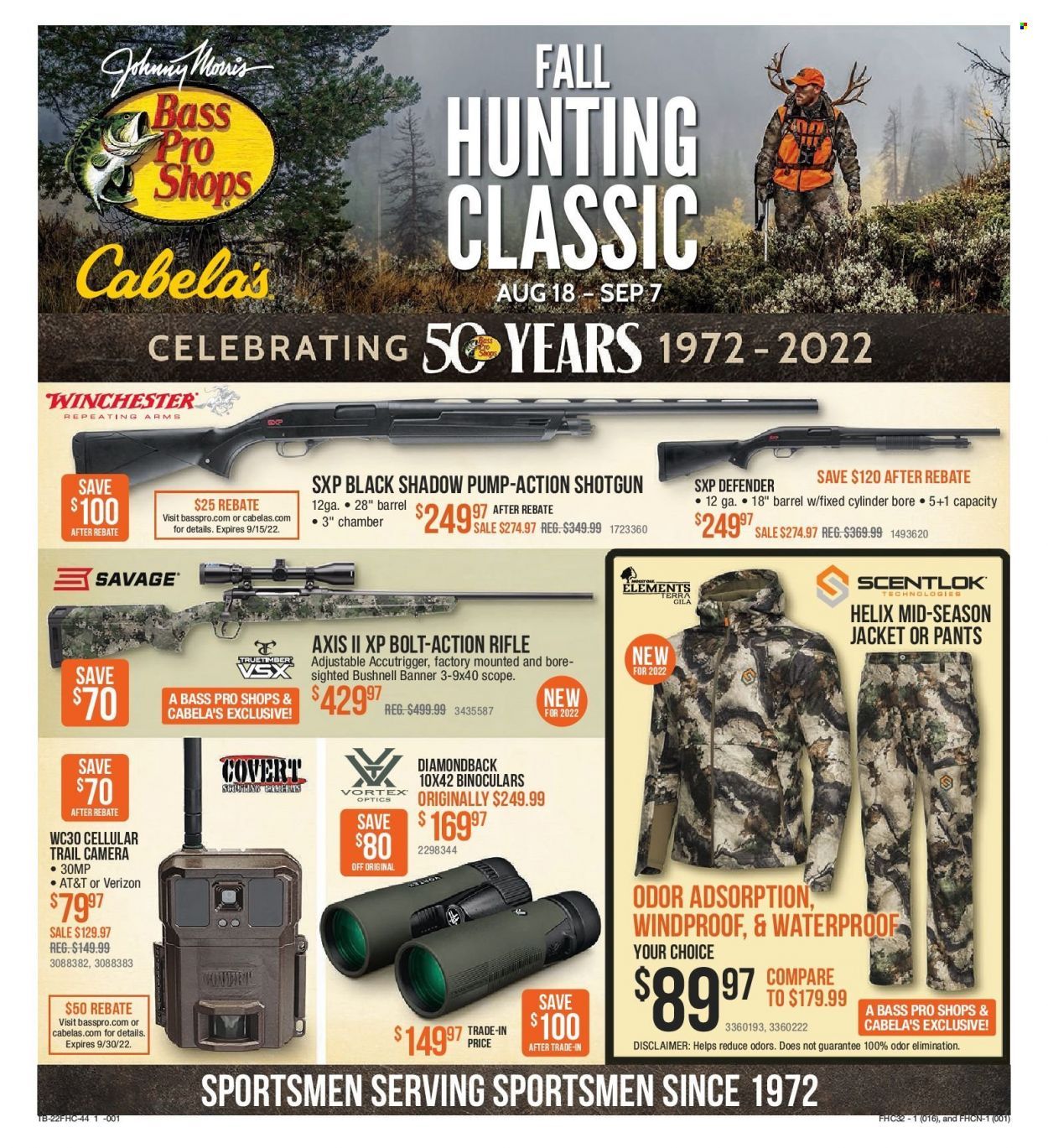 Cabela's (MO) Weekly Ad Flyer Specials August 18 to September 7, 2022