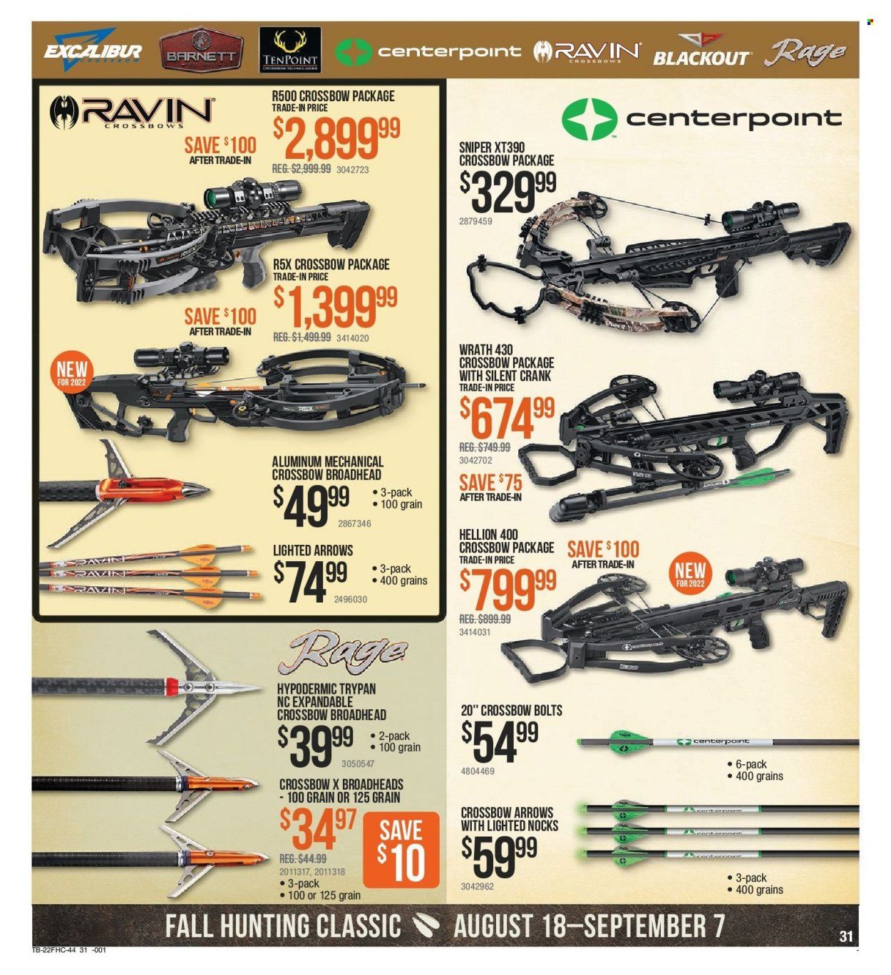 Cabela's (MO) Weekly Ad Flyer Specials August 18 to September 7, 2022