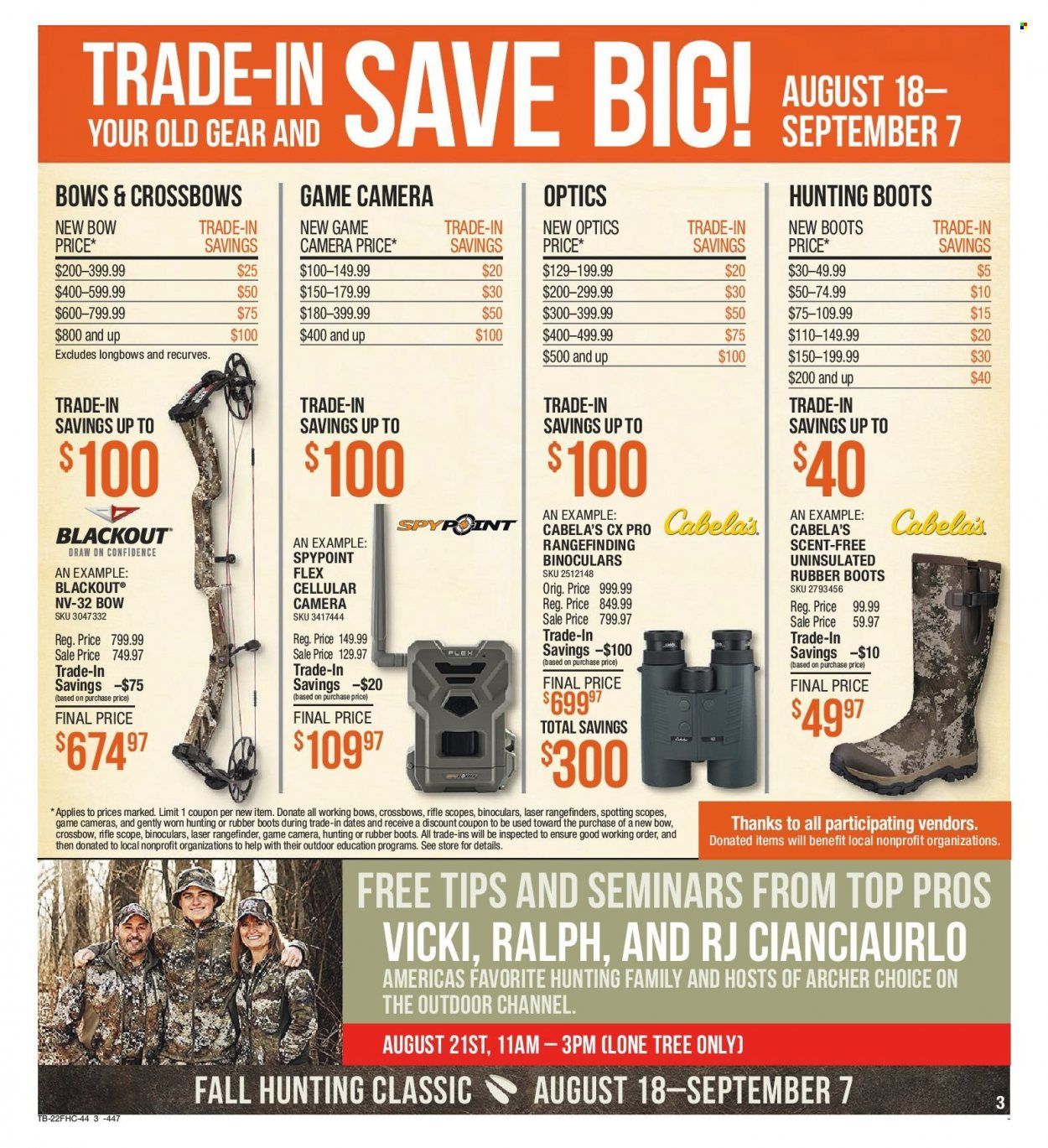Cabela's (CO) Weekly Ad Flyer Specials August 18 to September 7, 2022