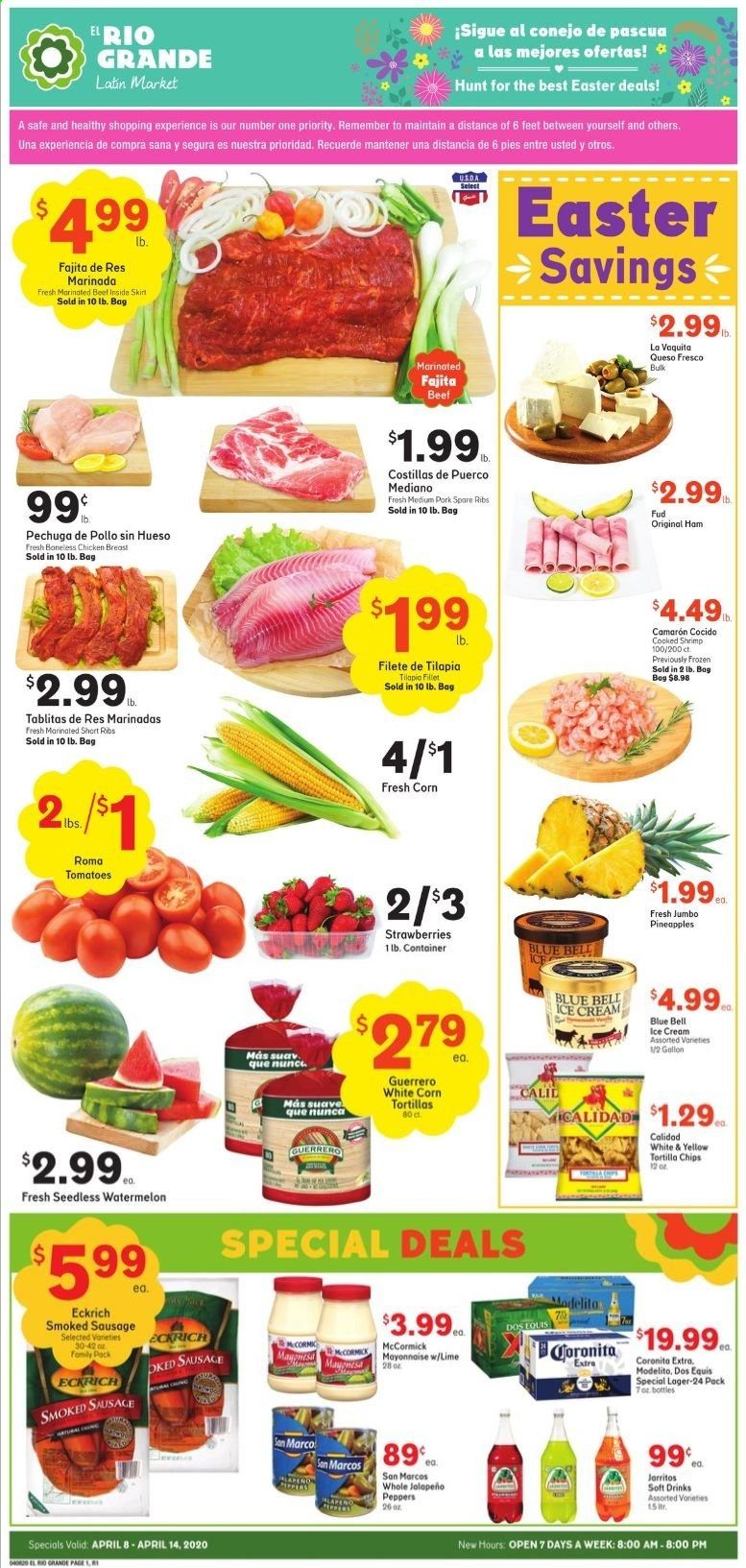 El Rio Grande Weekly Ad & Flyer April 8 to 14