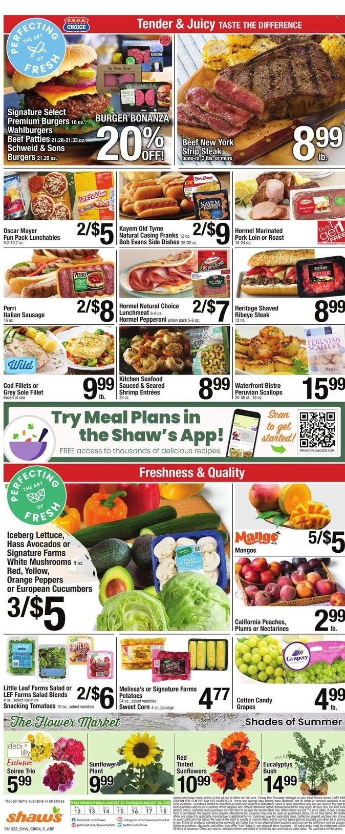Shaw’s (MA, ME, NH, RI, VT) Weekly Ad Flyer Specials August 12 to August 18, 2022