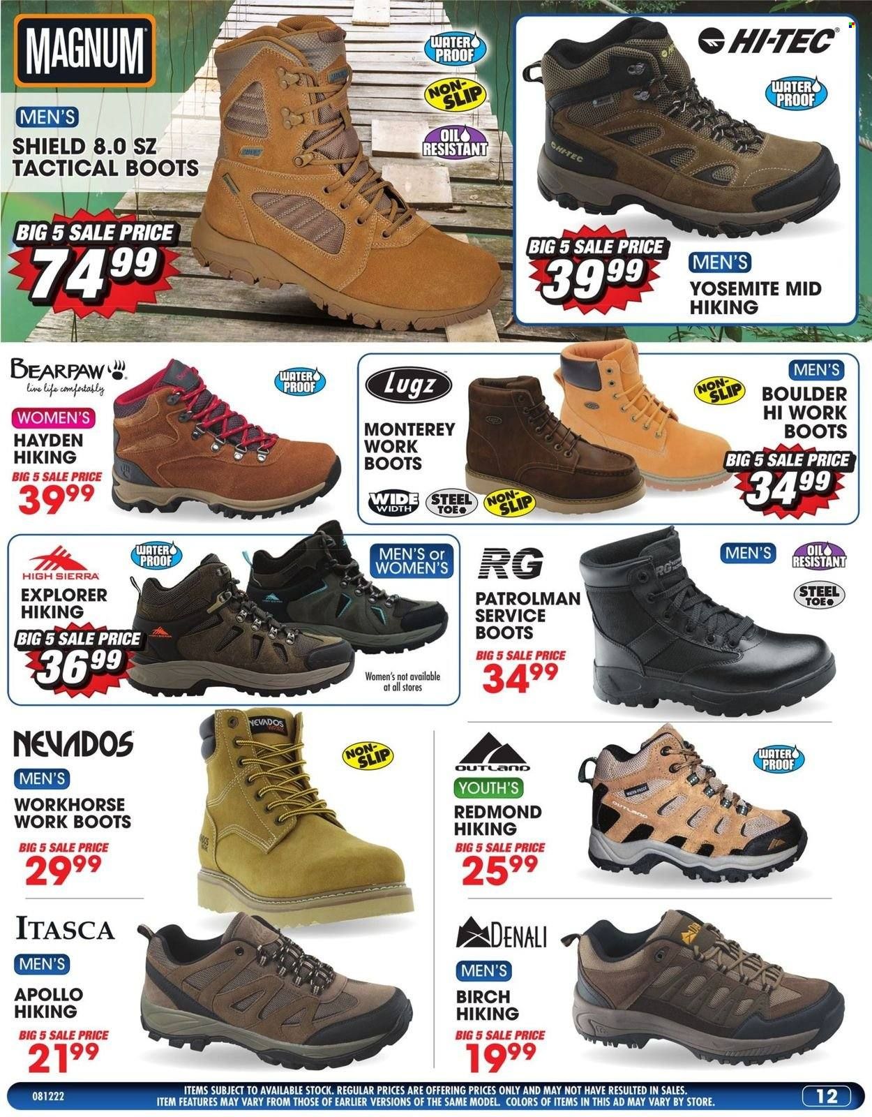 Big 5 (AZ, CA, CO, ID, NM, OR, UT, WA) Weekly Ad Flyer Specials August 12 to August 18, 2022