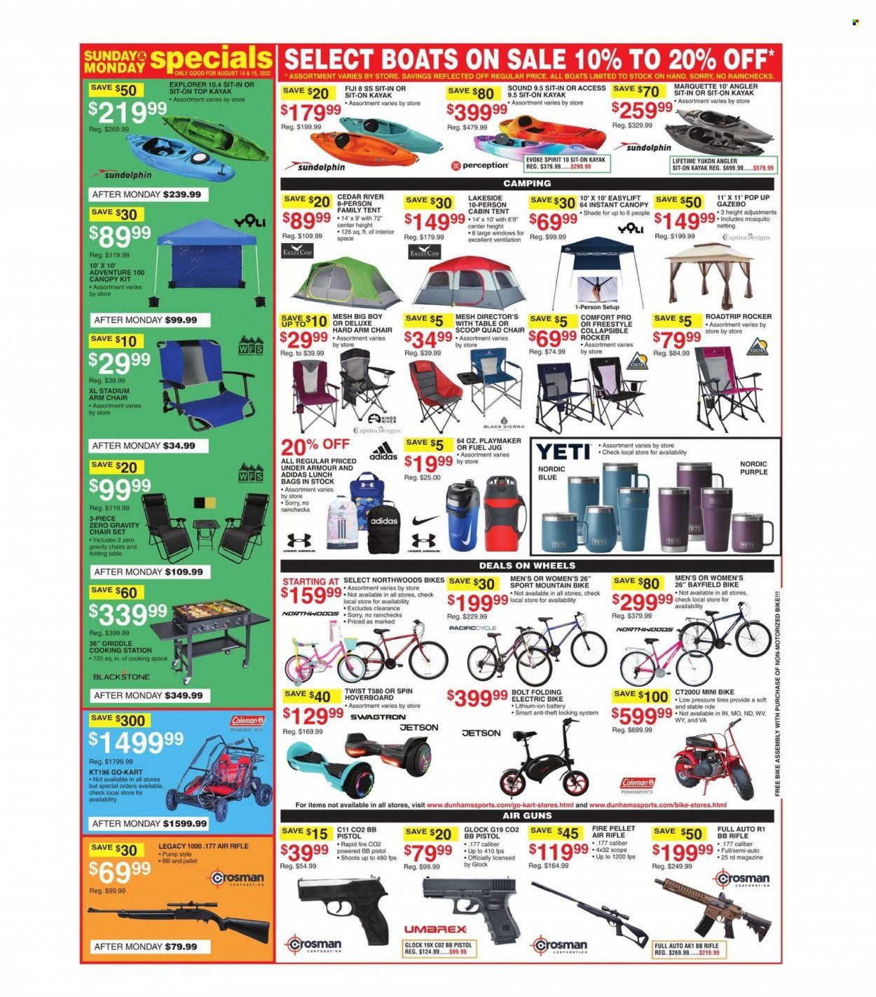 Dunham's Sports (KS) Weekly Ad Flyer Specials August 13 to August 18, 2022