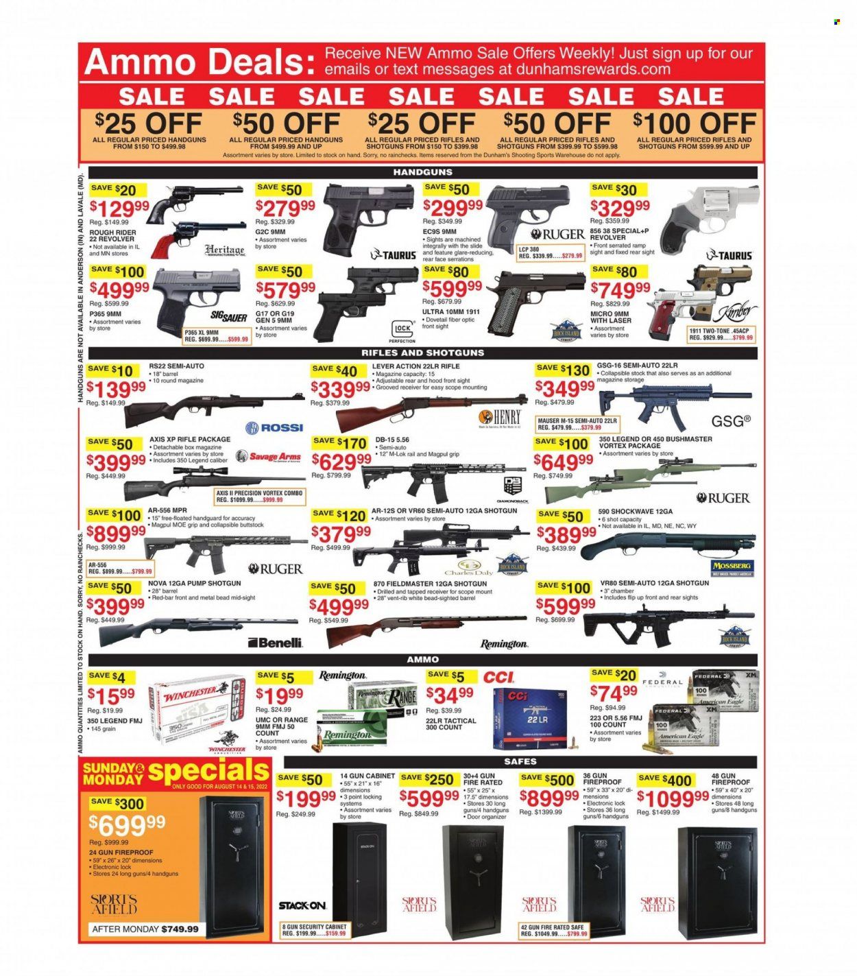 Dunham's Sports (KS) Weekly Ad Flyer Specials August 13 to August 18, 2022