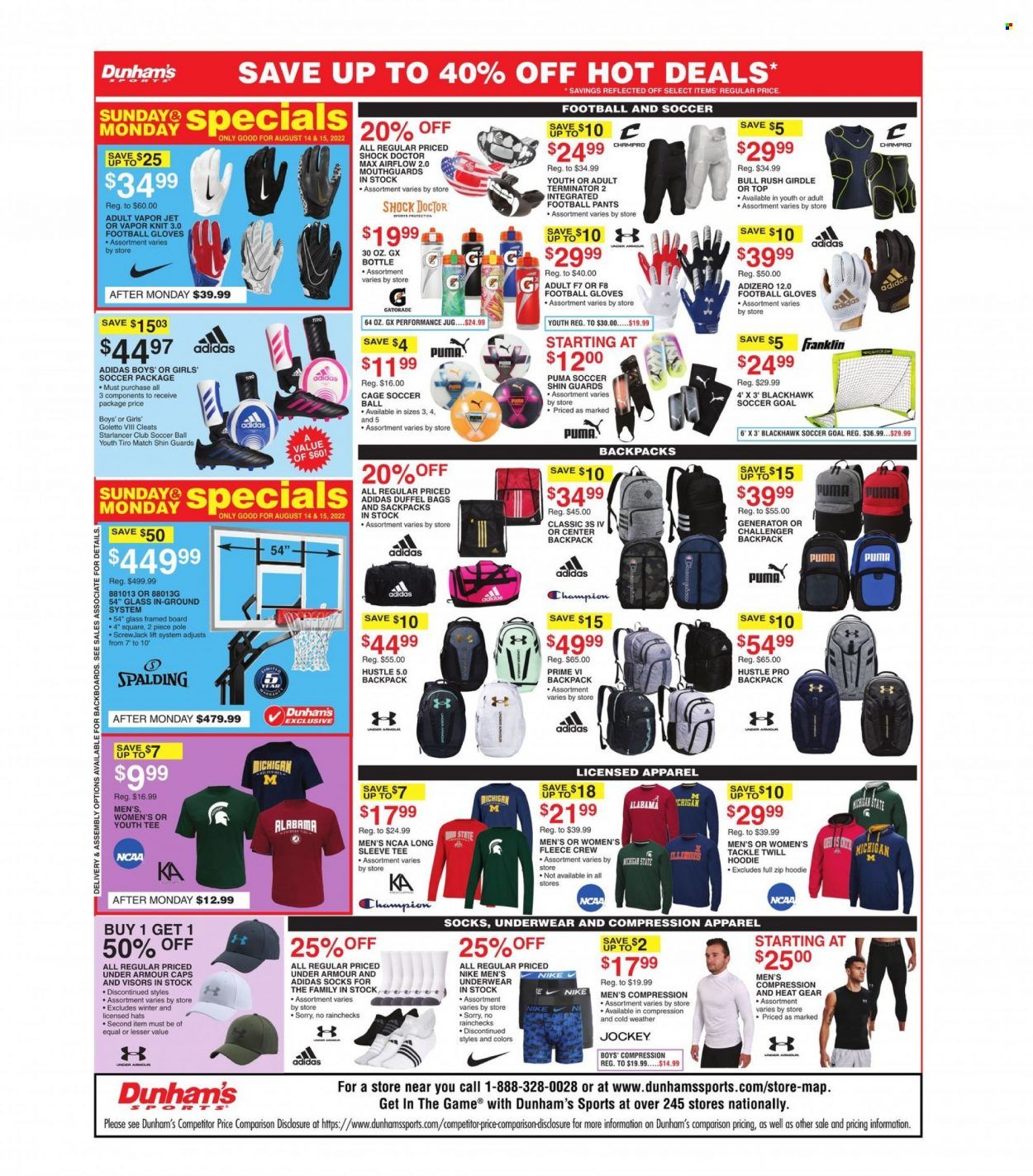 Dunham's Sports (KS) Weekly Ad Flyer Specials August 13 to August 18, 2022