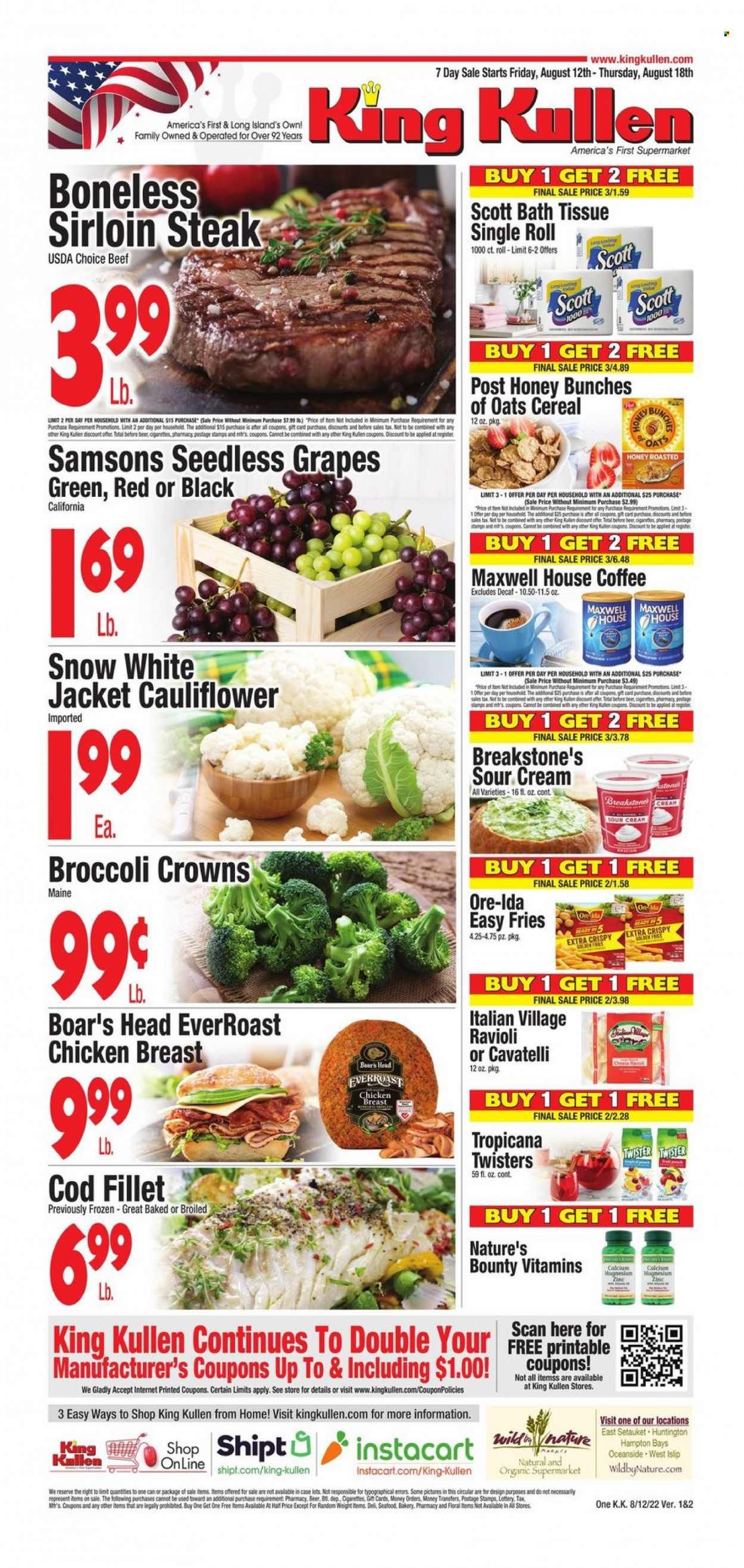 King Kullen (NY) Weekly Ad Flyer Specials August 12 to August 18, 2022