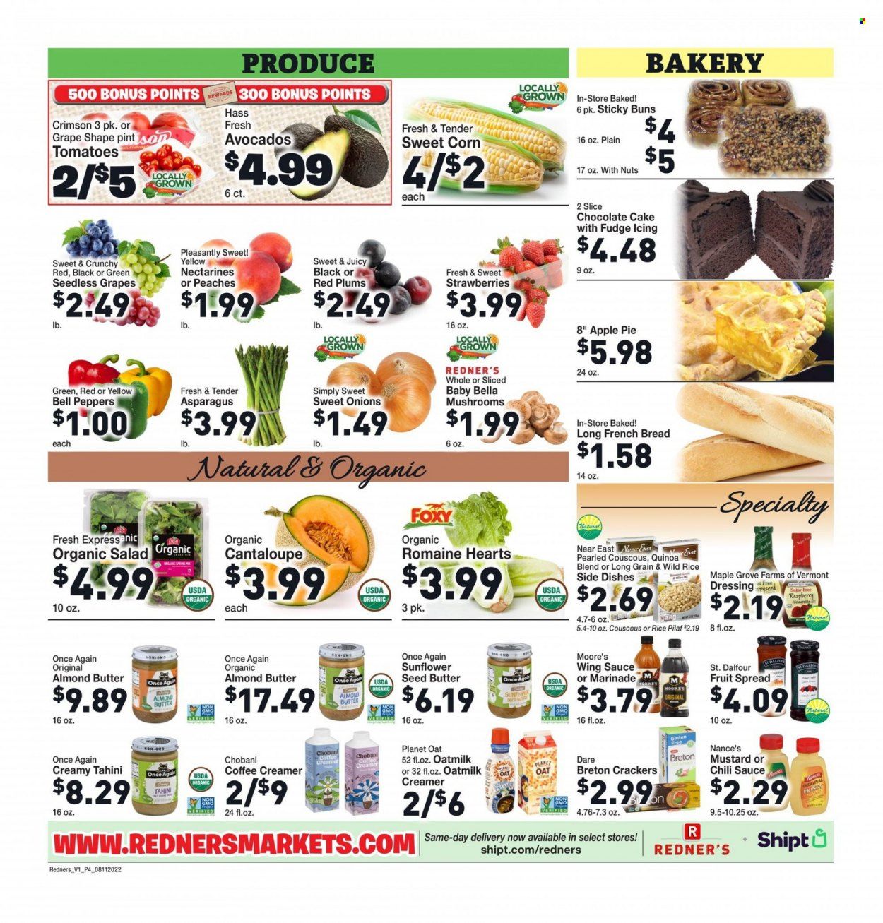 Redner's Markets (DE, MD, PA) Weekly Ad Flyer Specials August 11 to August 17, 2022