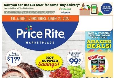 Price Rite (CT, MA, MD, NH, NJ, NY, PA, RI) Weekly Ad Flyer Specials August 12 to August 25, 2022