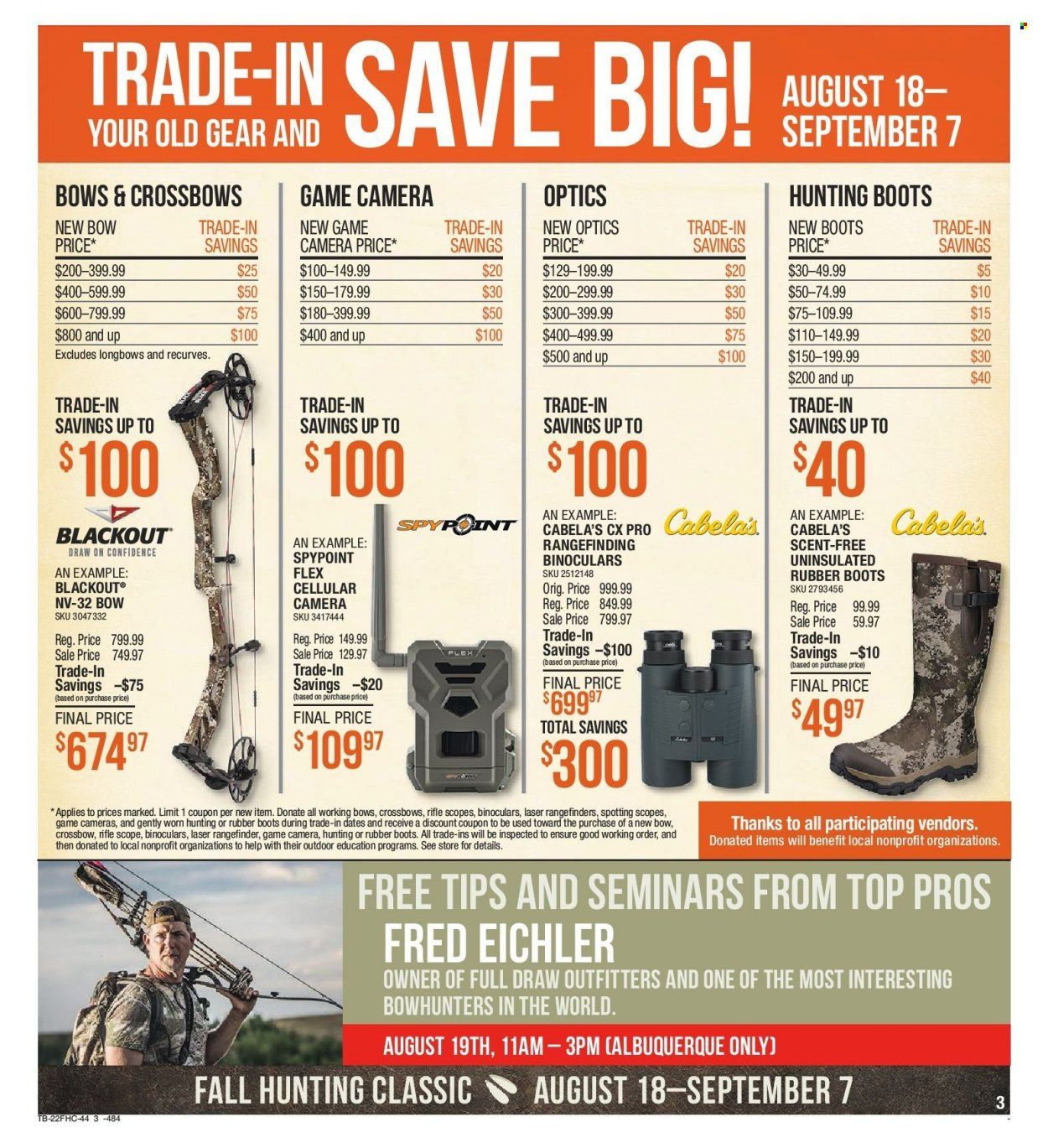 Cabela's (NM) Weekly Ad Flyer Specials August 18 to September 7, 2022
