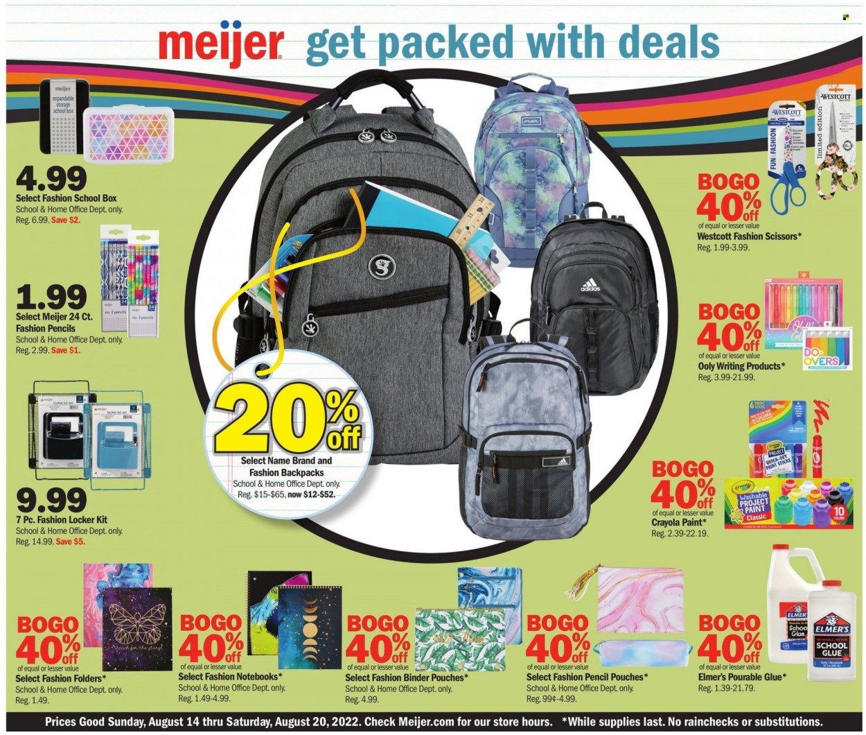 Meijer (IL, IN, KY, MI, OH, WI) Weekly Ad Flyer Specials August 14 to August 20, 2022
