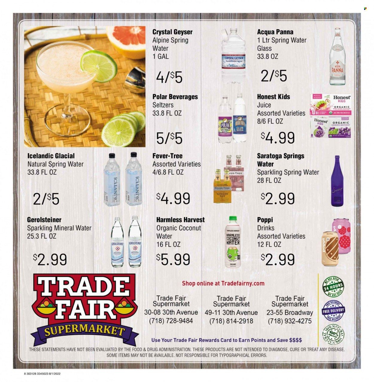 Trade Fair Supermarket (NY) Weekly Ad Flyer Specials August 1 to August 31, 2022