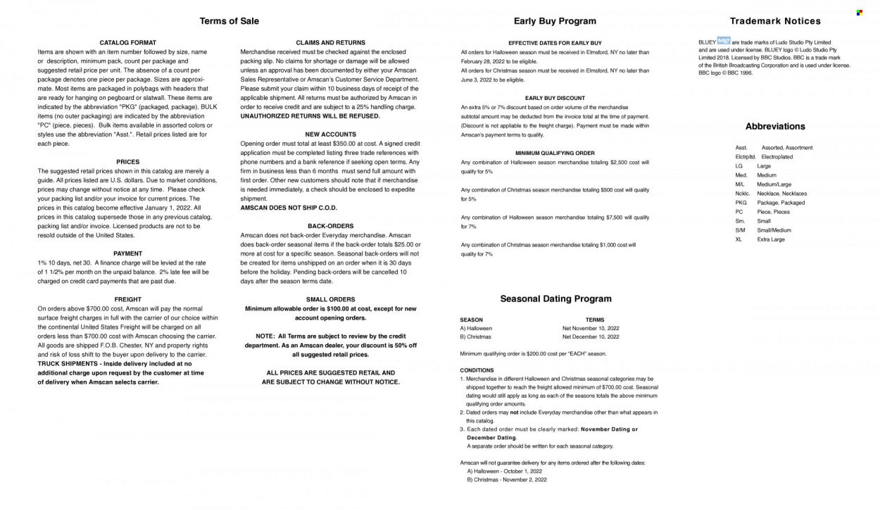 Amscan Promotions & Flyer Specials November 2022