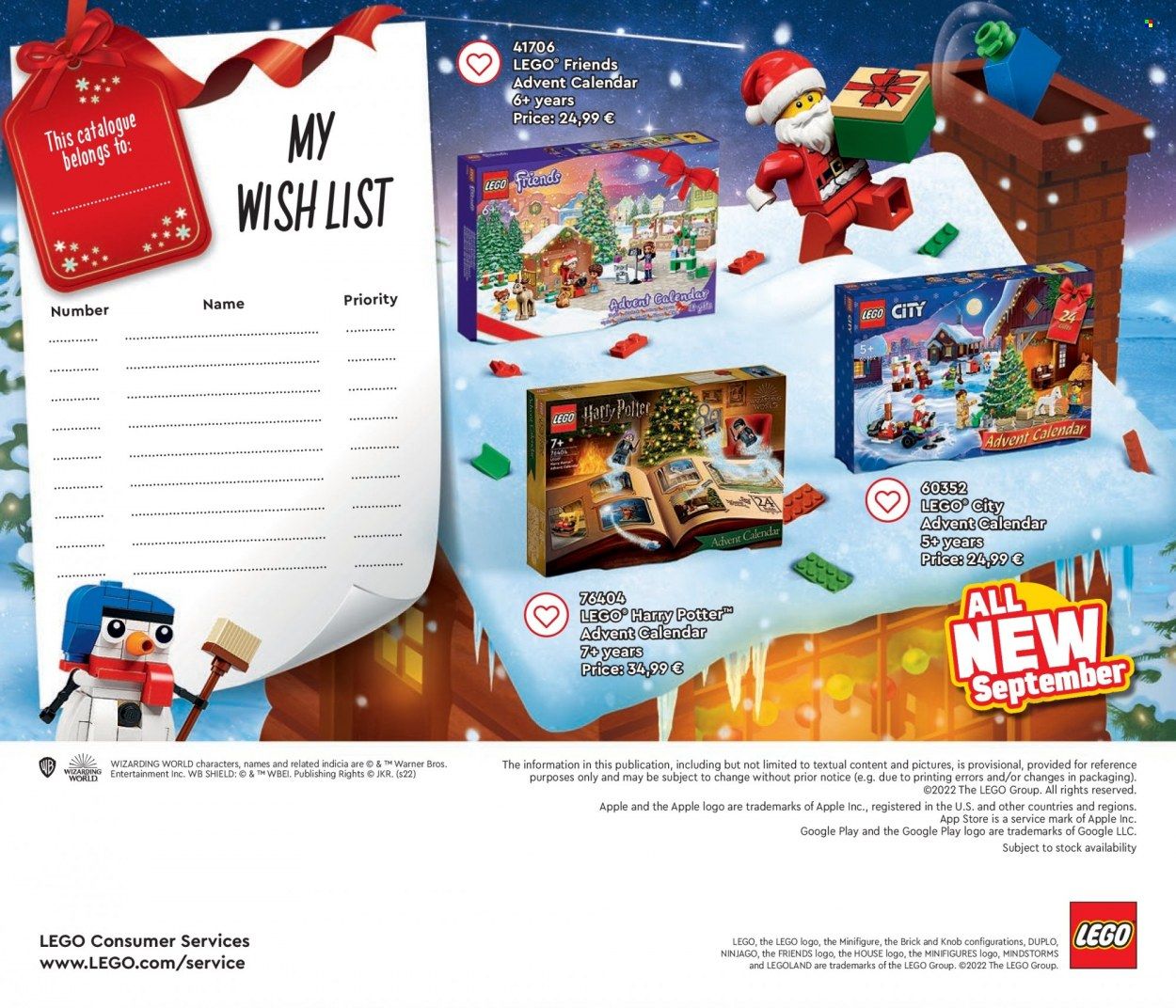 LEGO Weekly Ad Flyer Specials June 1 to December 31, 2022