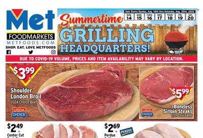 Met Foodmarkets Weekly Ad Flyer Specials August 14 to August 20, 2022