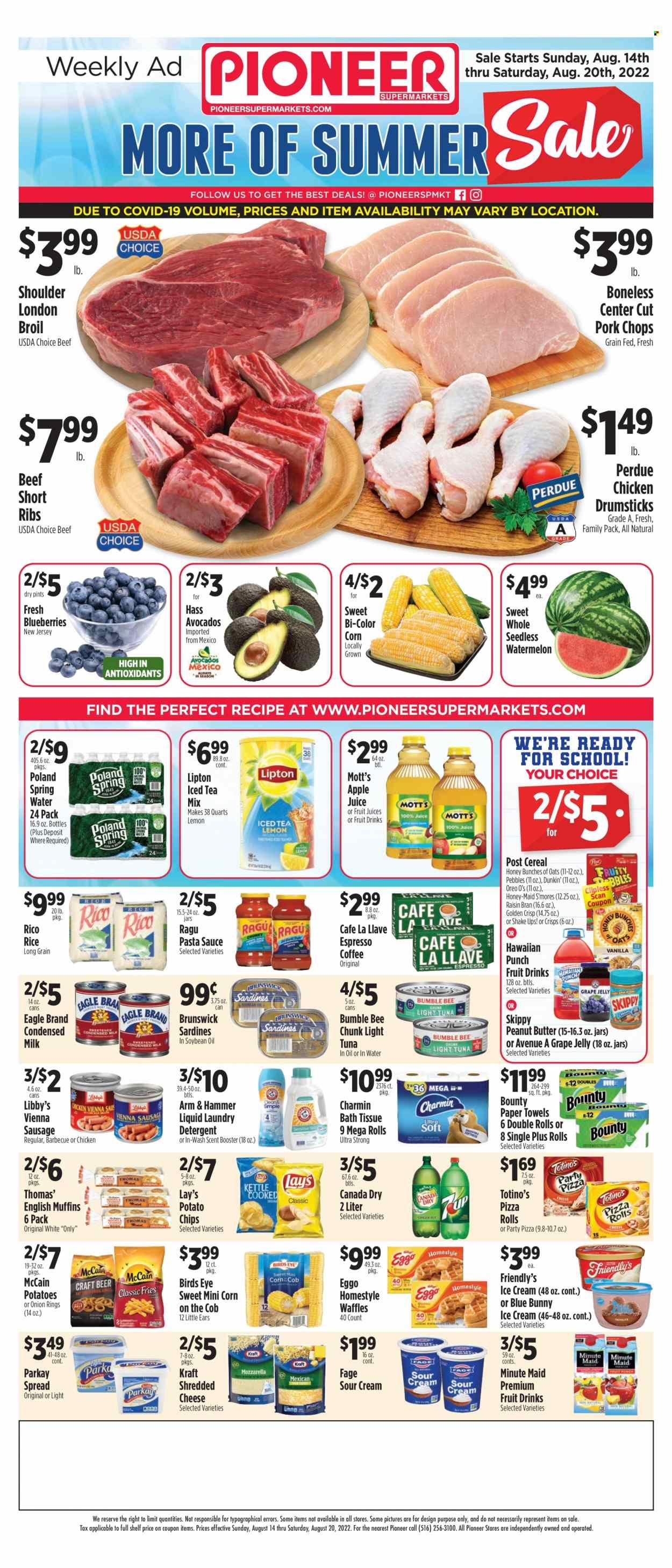Pioneer Supermarkets (NJ, NY) Weekly Ad Flyer Specials August 14 to August 20, 2022
