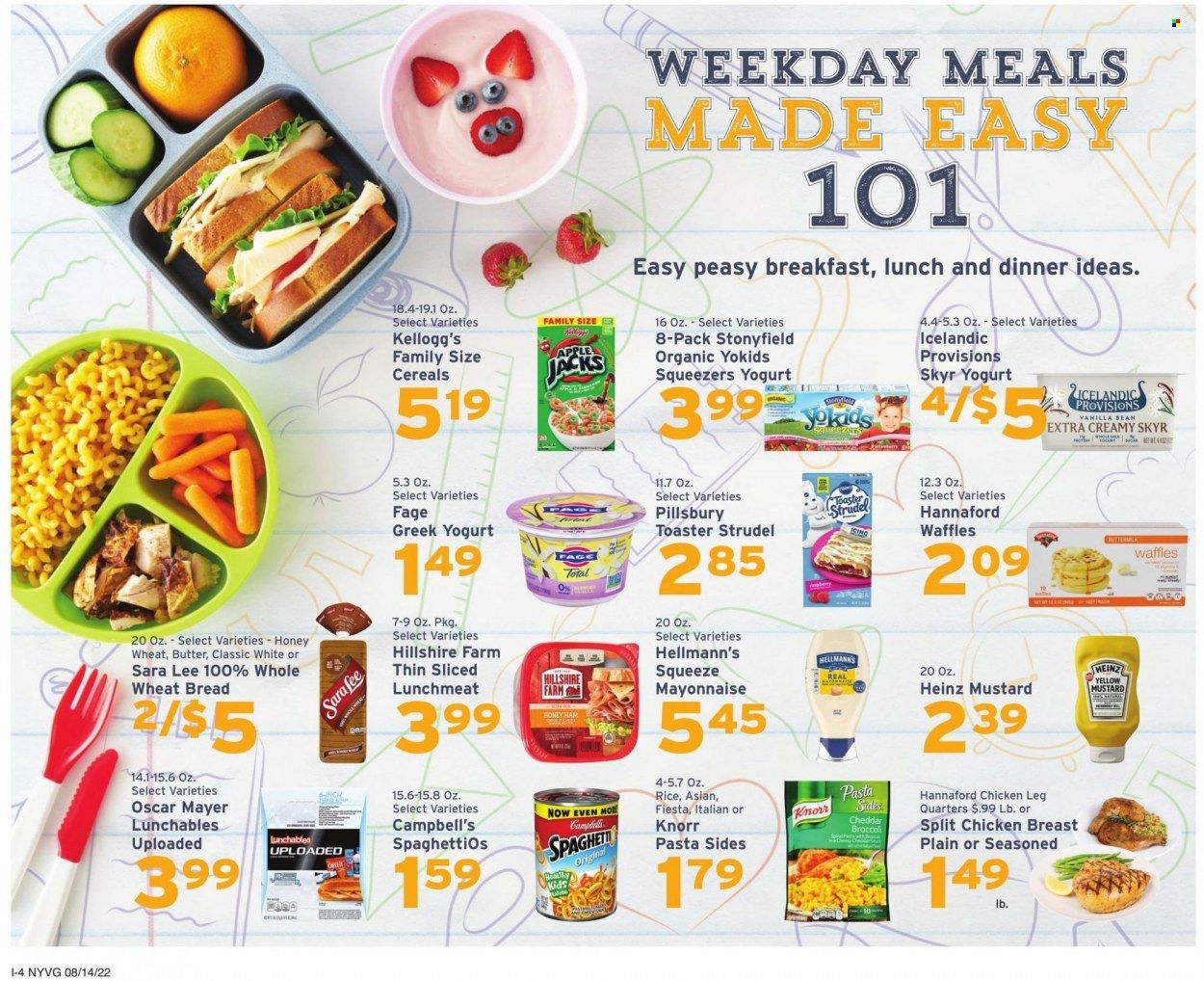 Hannaford (NY) Weekly Ad Flyer Specials August 14 to August 20, 2022