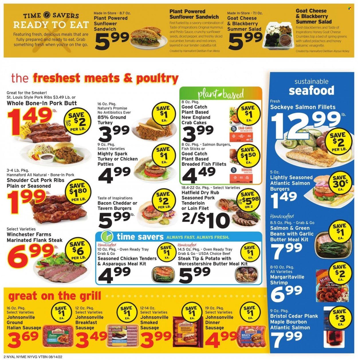 Hannaford (NY) Weekly Ad Flyer Specials August 14 to August 20, 2022