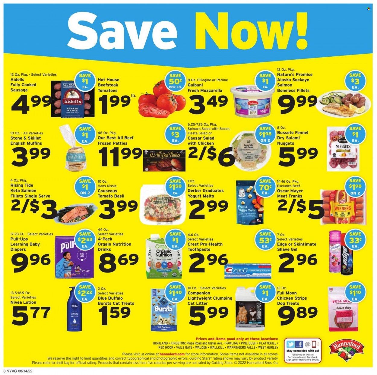 Hannaford (NY) Weekly Ad Flyer Specials August 14 to August 20, 2022