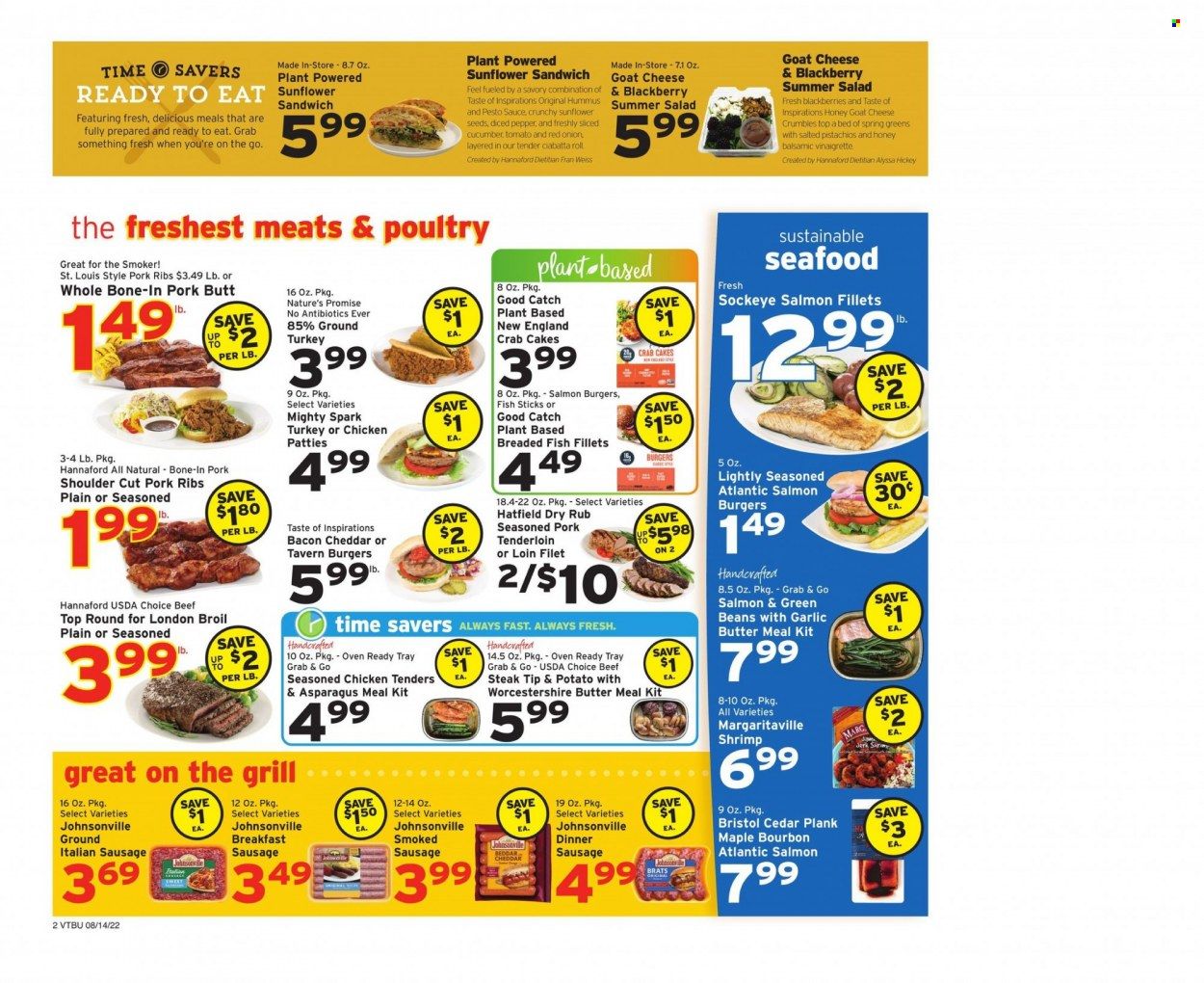 Hannaford (VT) Weekly Ad Flyer Specials August 14 to August 20, 2022