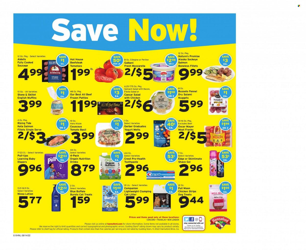 Hannaford (NH) Weekly Ad Flyer Specials August 14 to August 20, 2022