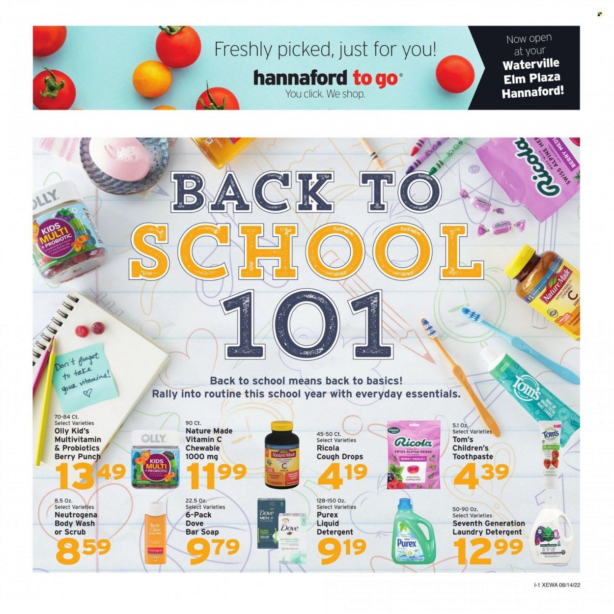 Hannaford (ME) Weekly Ad Flyer Specials August 14 to August 20, 2022