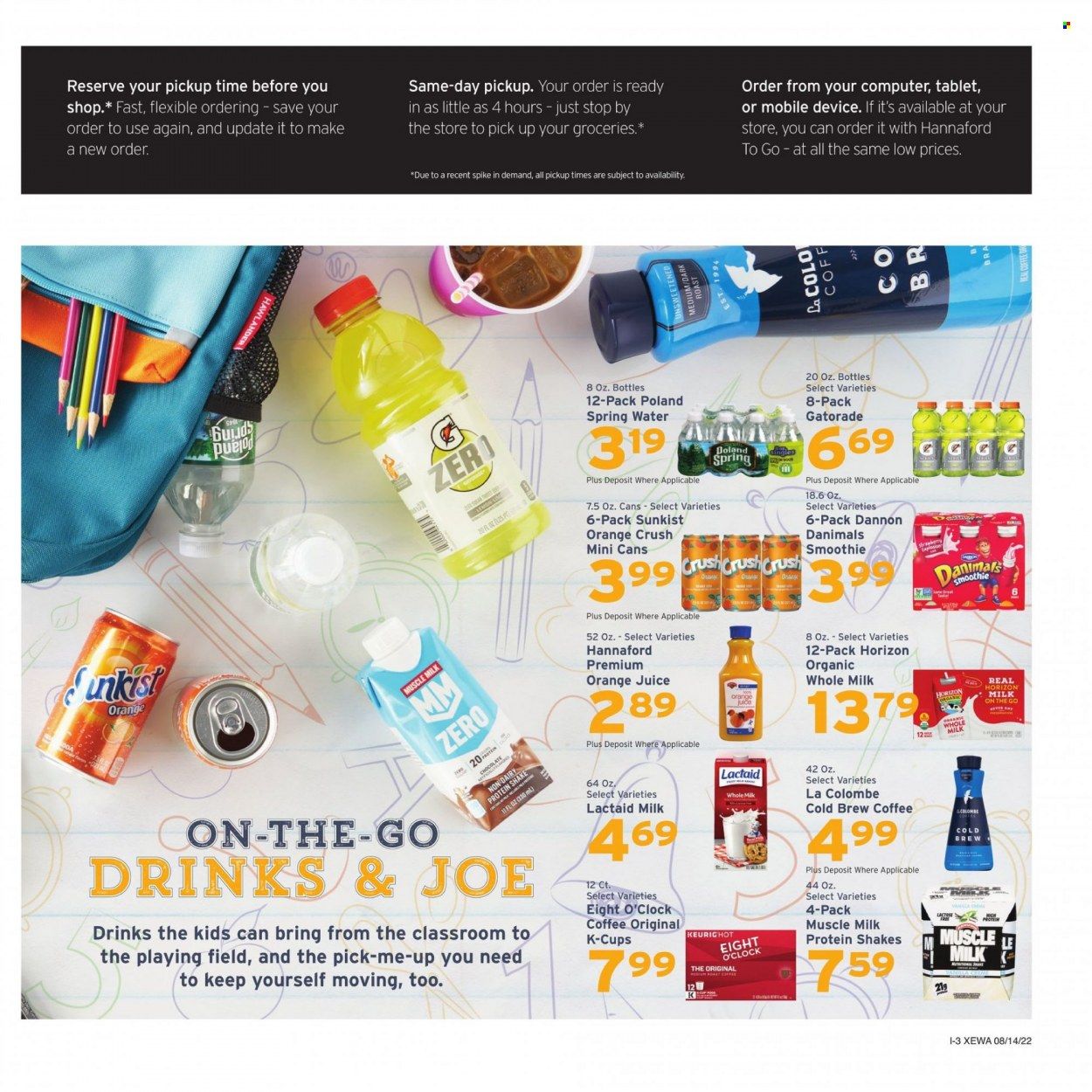 Hannaford (ME) Weekly Ad Flyer Specials August 14 to August 20, 2022
