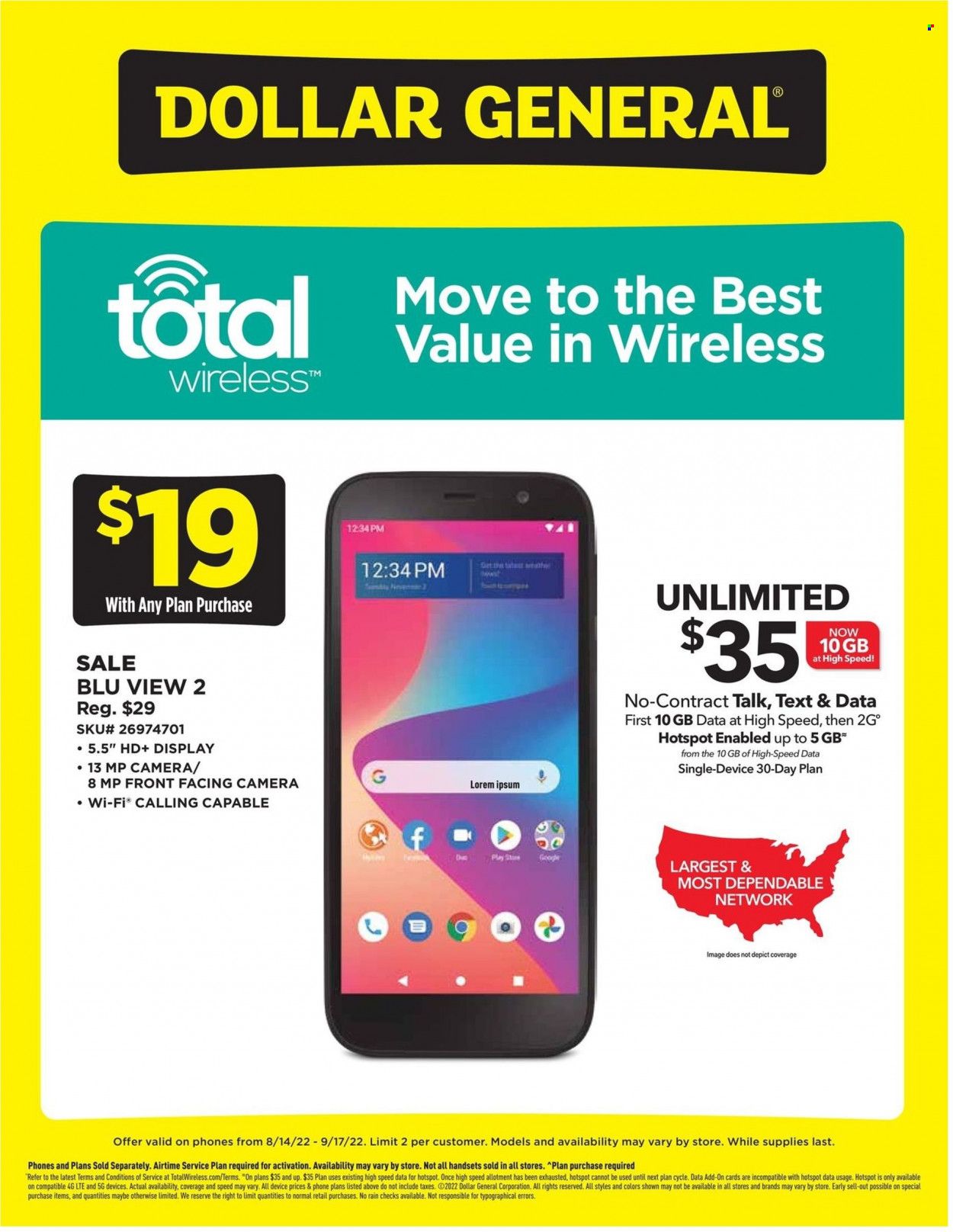 Dollar General Weekly Ad Flyer Specials August 14 to September 17, 2022