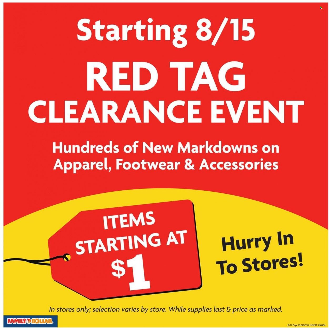 Family Dollar Weekly Ad Flyer Specials August 14 to August 20, 2022