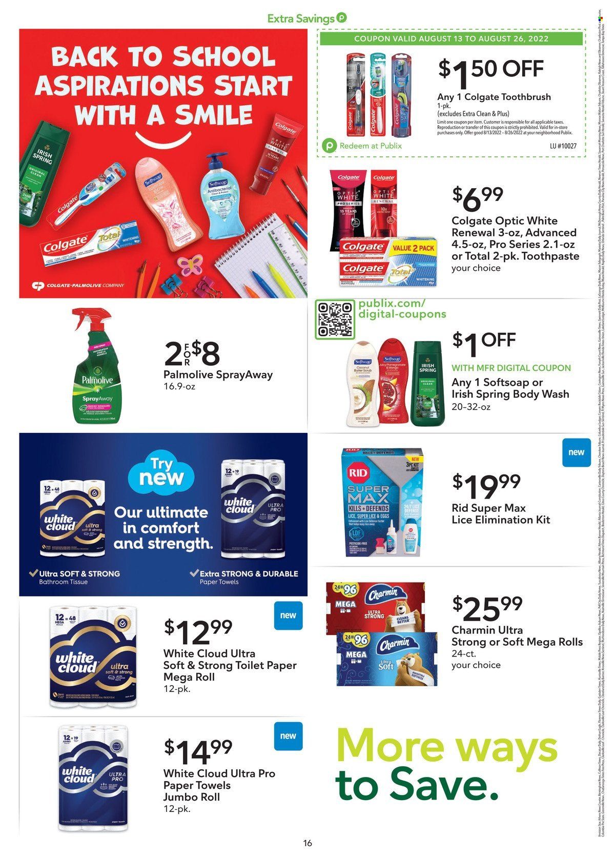 Publix (AL, FL, GA, NC, SC, TN) Weekly Ad Flyer Specials August 13 to August 26, 2022