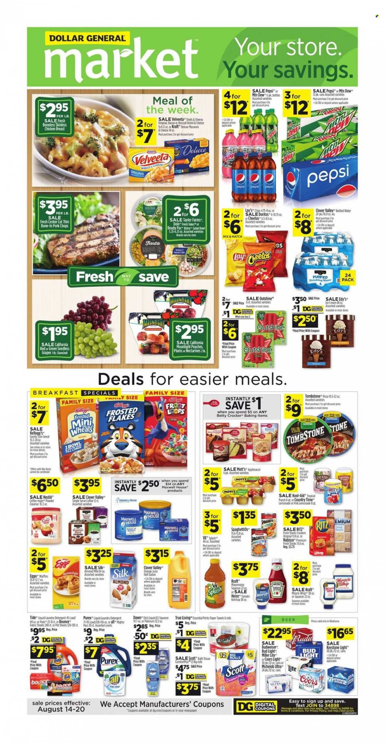 Dollar General (OK) Weekly Ad Flyer Specials August 14 to August 20, 2022