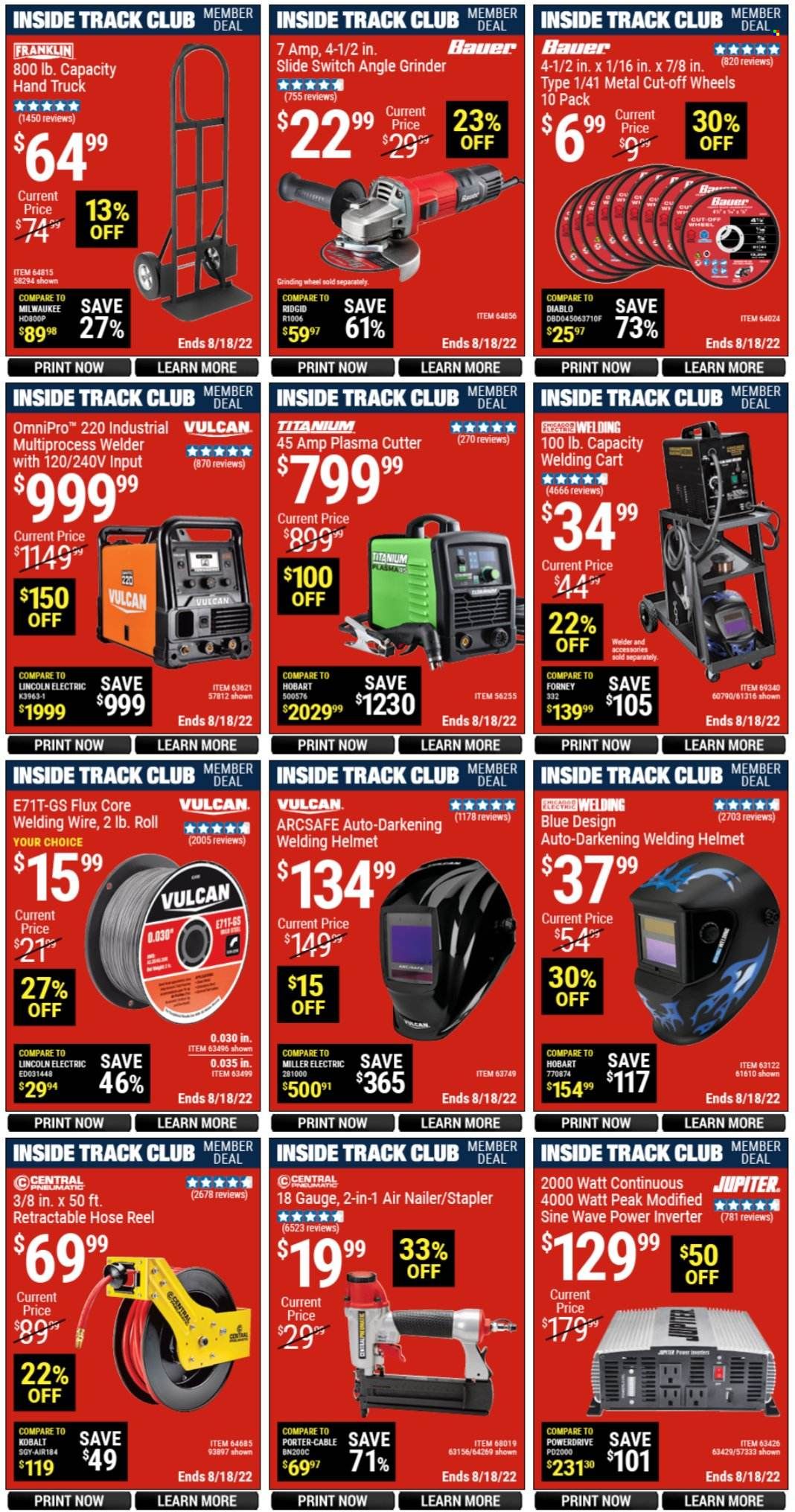 Harbor Freight Weekly Ad Flyer Specials August 15 to August 18, 2022