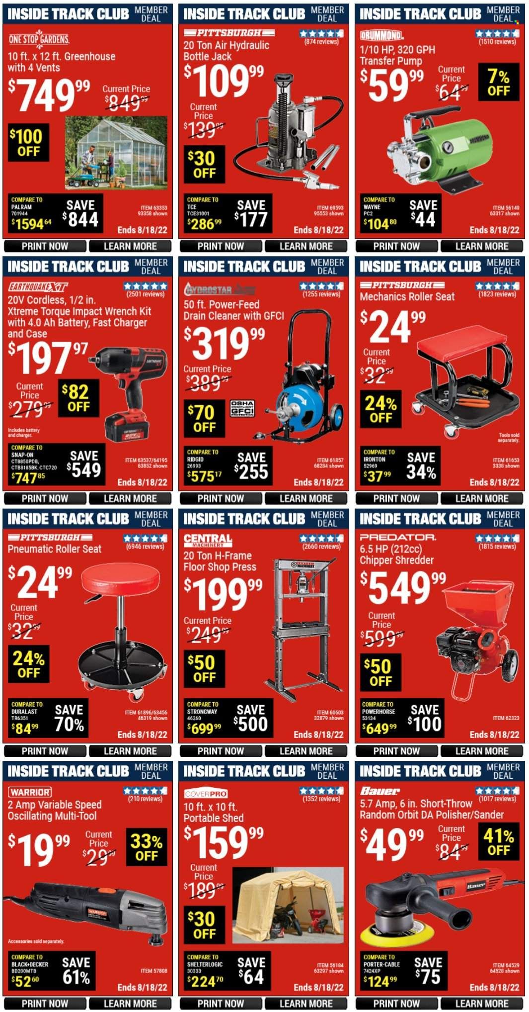 Harbor Freight Weekly Ad Flyer Specials August 15 to August 18, 2022