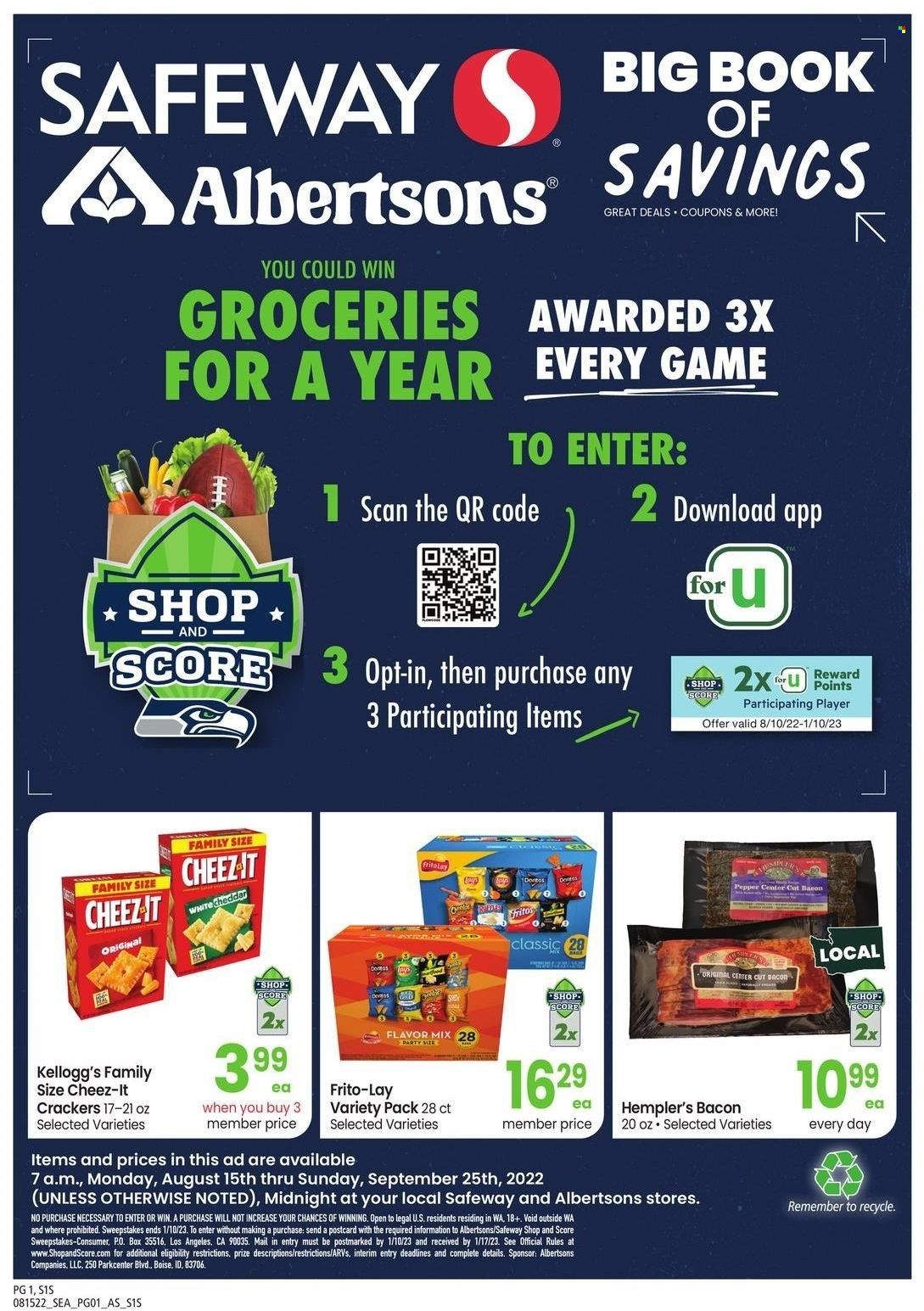 Safeway (WA) Weekly Ad Flyer Specials August 15 to September 25, 2022