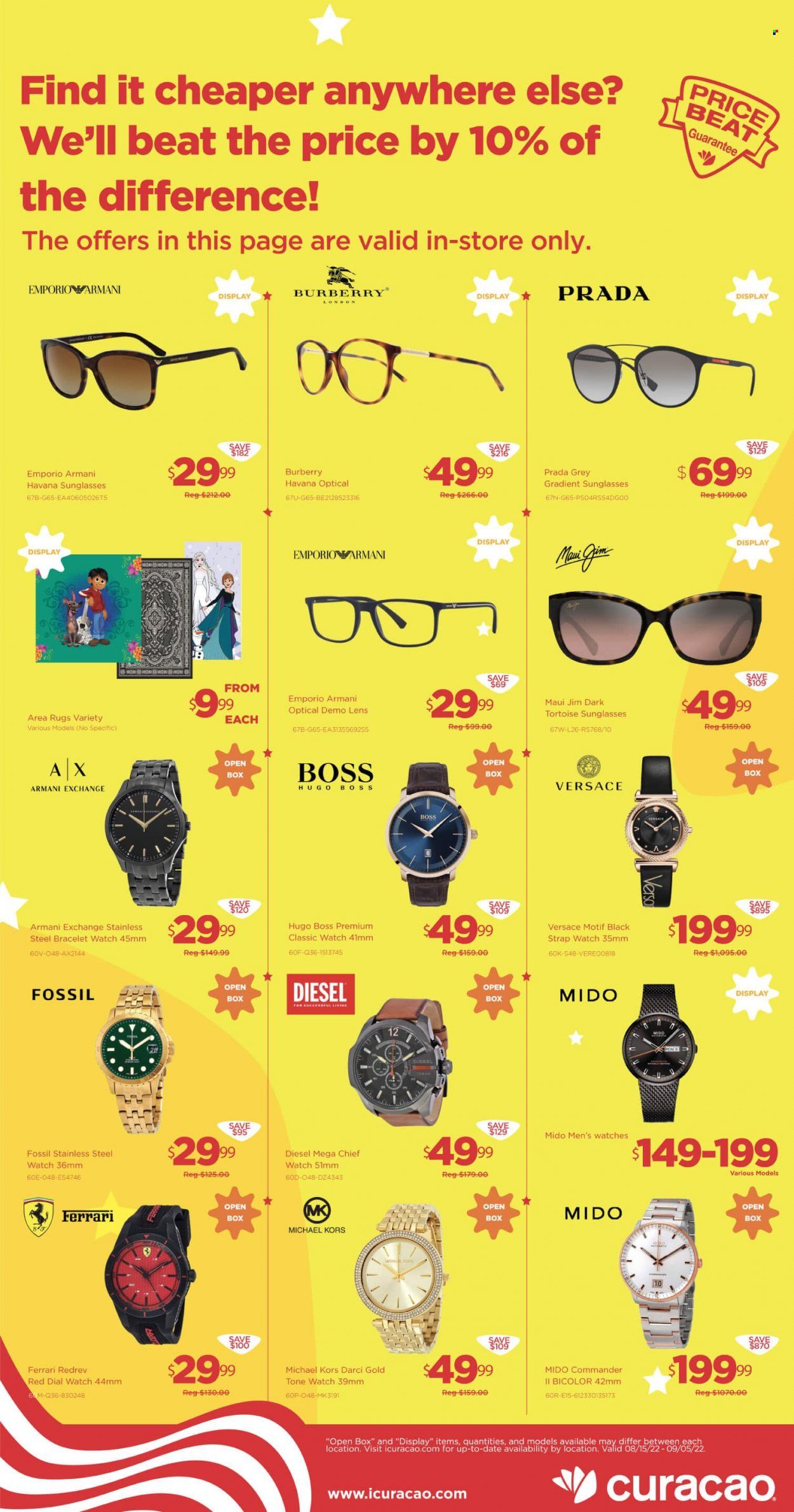 Curacao (AZ, CA, NV) Weekly Ad Flyer Specials August 15 to September 5, 2022