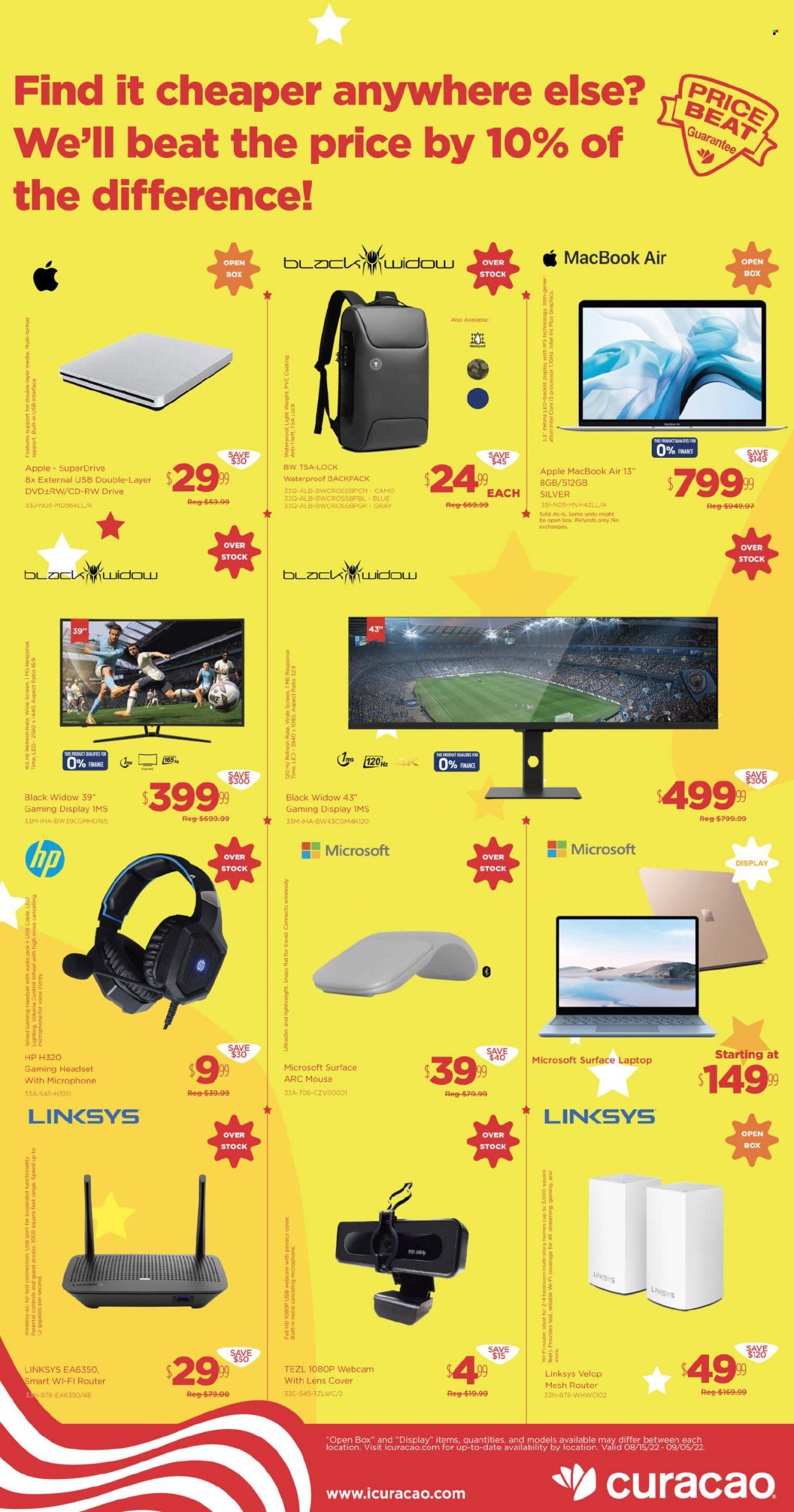 Curacao (AZ, CA, NV) Weekly Ad Flyer Specials August 15 to September 5, 2022