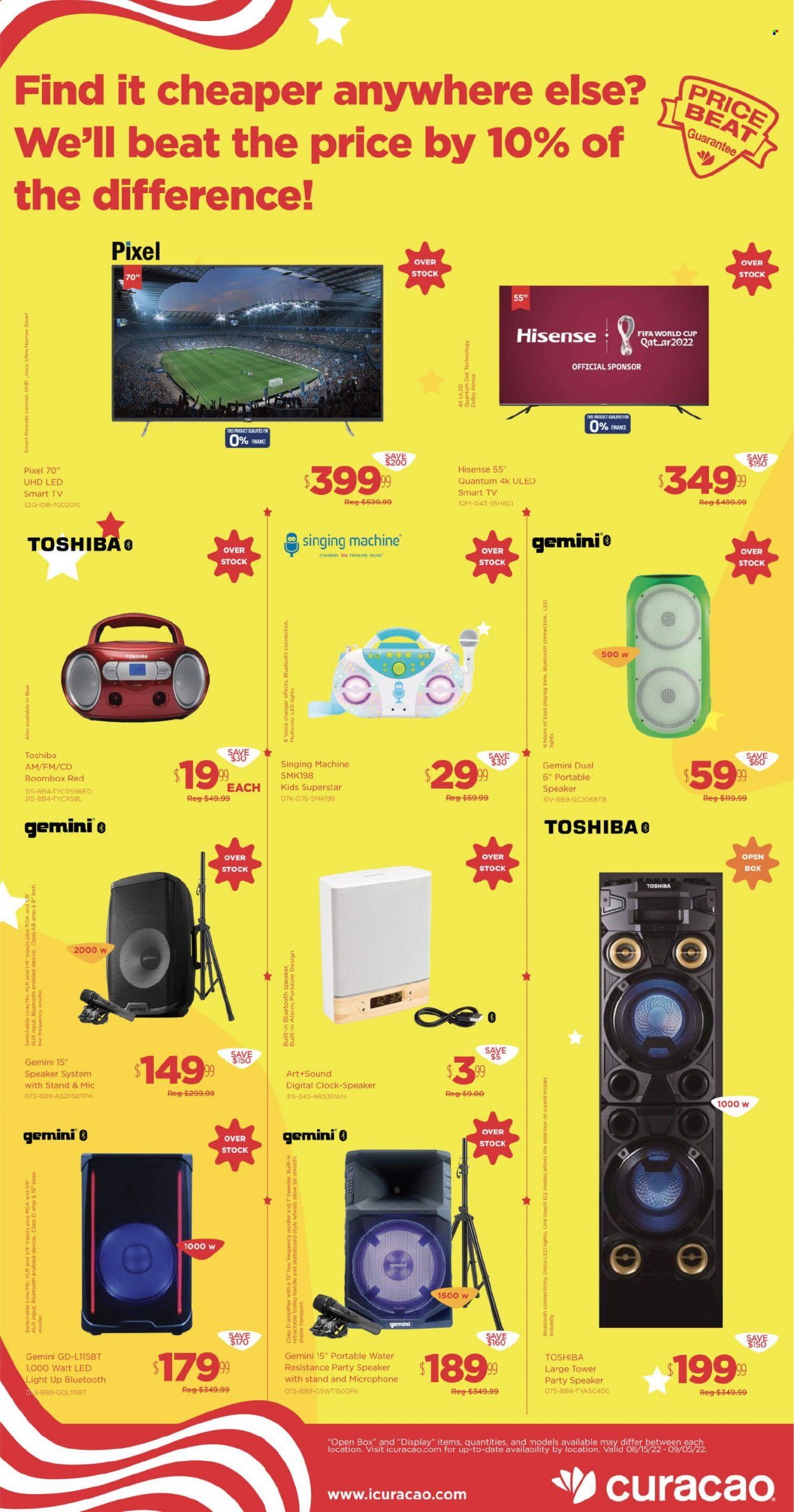 Curacao (AZ, CA, NV) Weekly Ad Flyer Specials August 15 to September 5, 2022