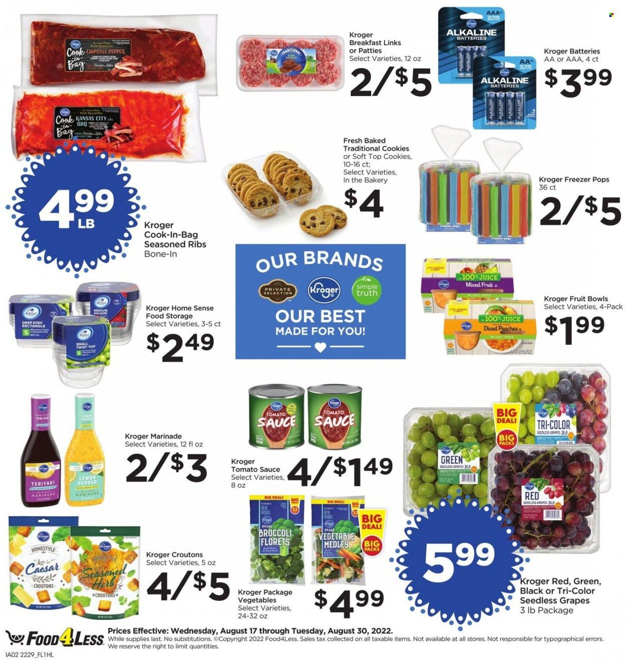 Food 4 Less (CA) Weekly Ad Flyer Specials August 17 to August 23, 2022