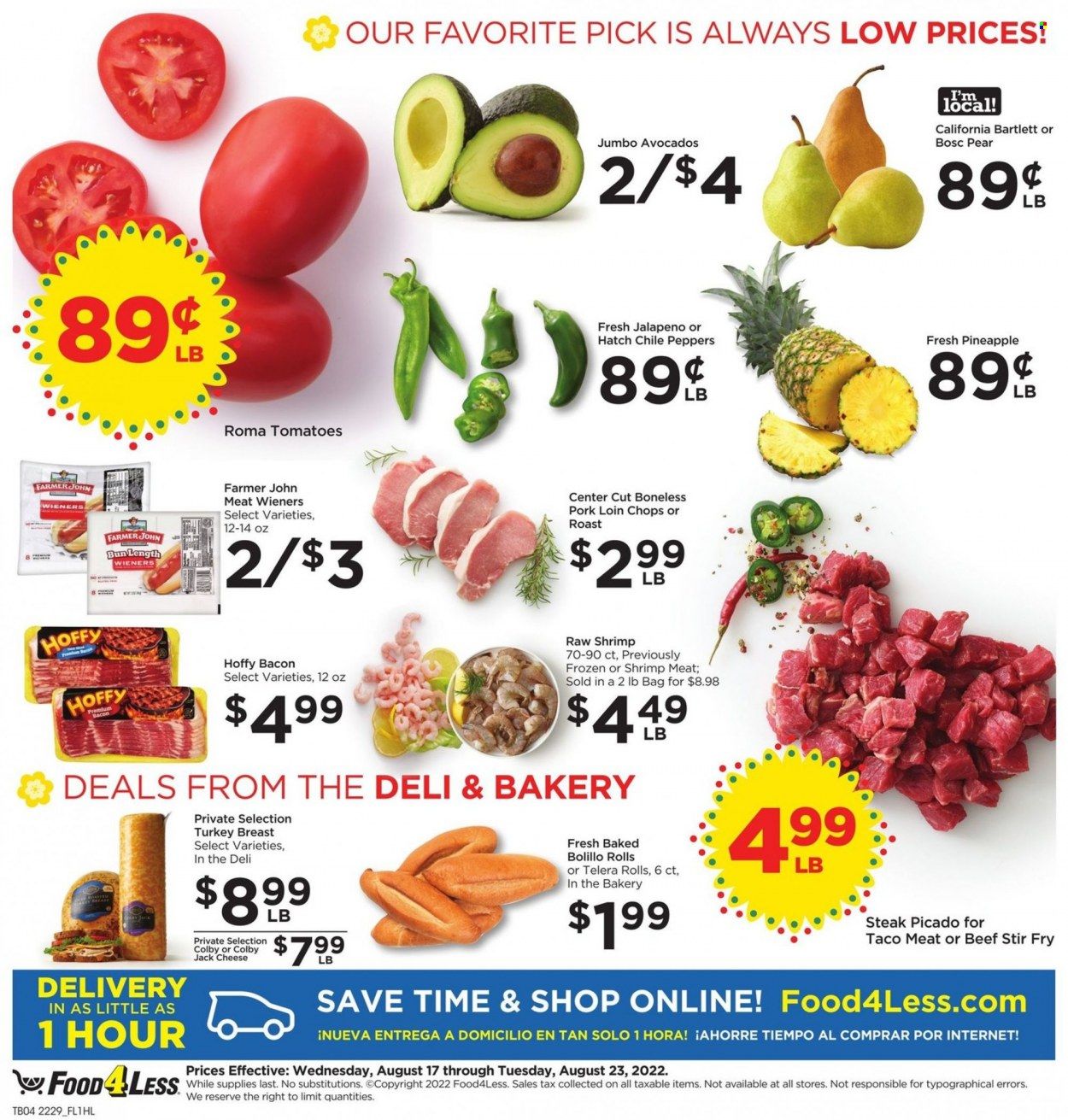 Food 4 Less (CA) Weekly Ad Flyer Specials August 17 to August 23, 2022
