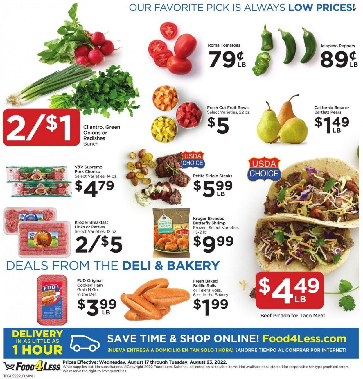 Food 4 Less (IL) Weekly Ad Flyer Specials August 17 to August 23, 2022