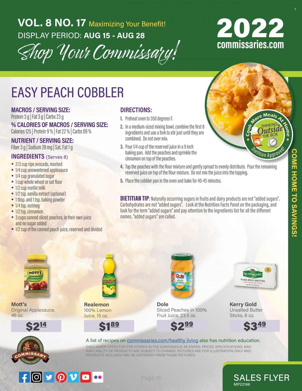 Commissary Weekly Ad Flyer Specials August 15 to August 28, 2022