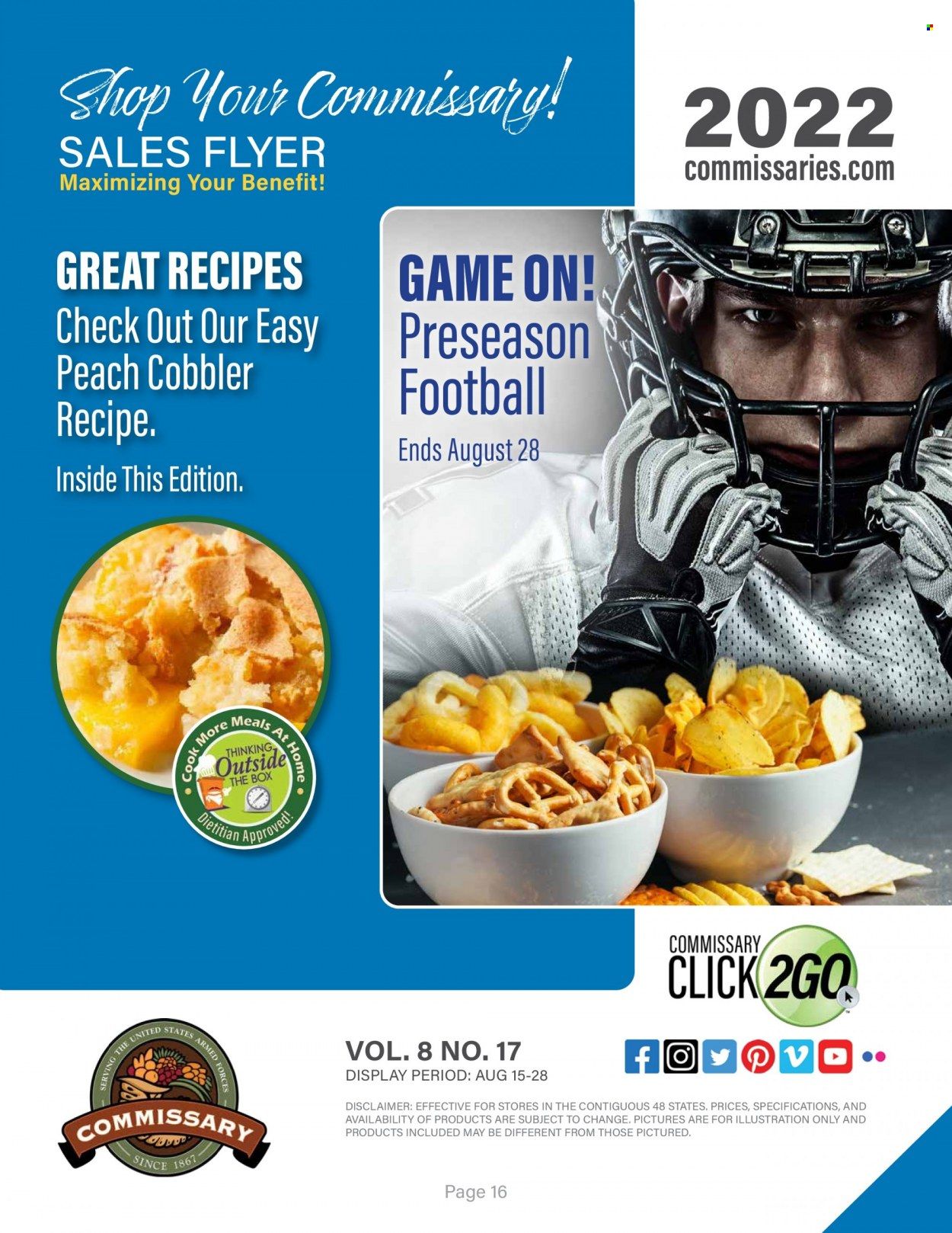 Commissary Weekly Ad Flyer Specials August 15 to August 28, 2022