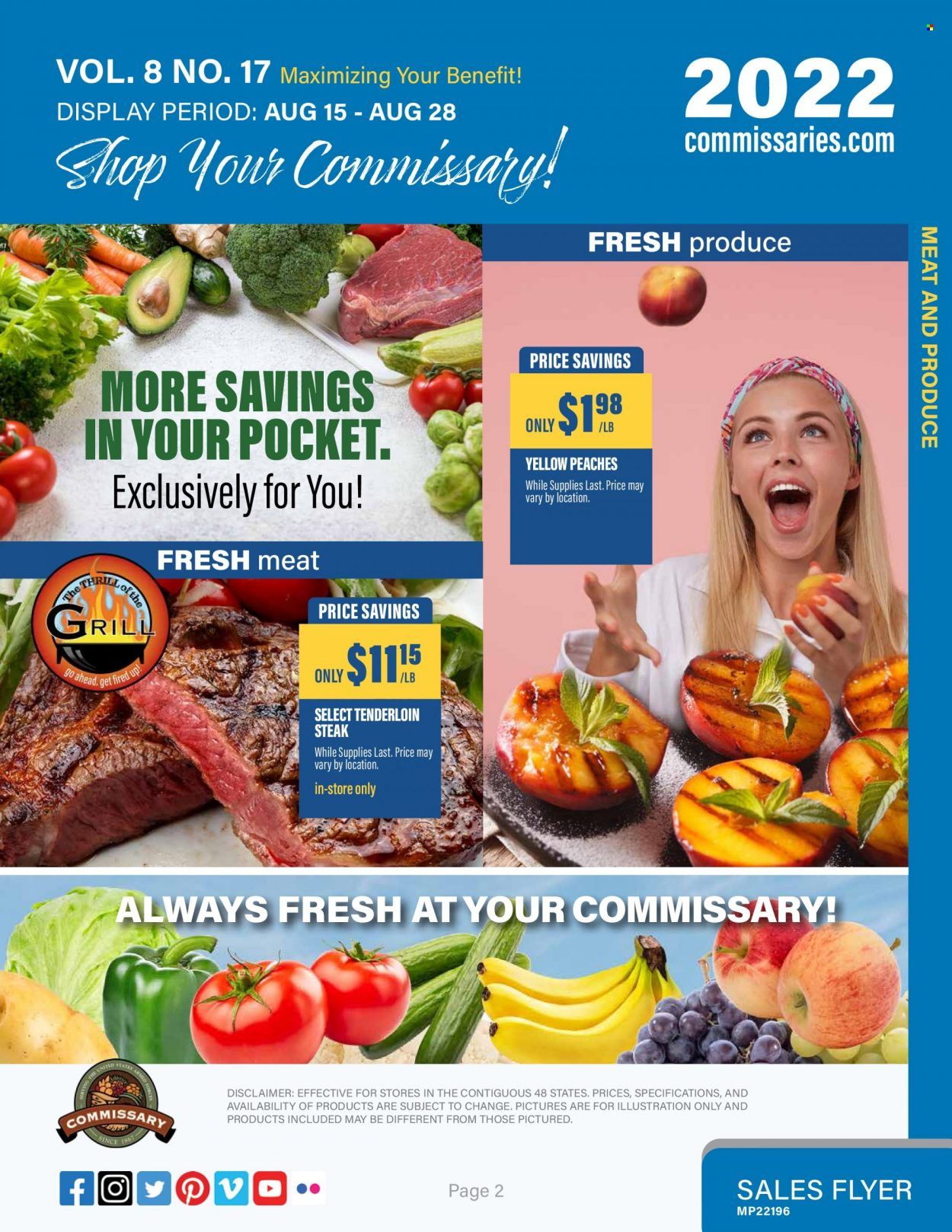 Commissary Weekly Ad Flyer Specials August 15 to August 28, 2022