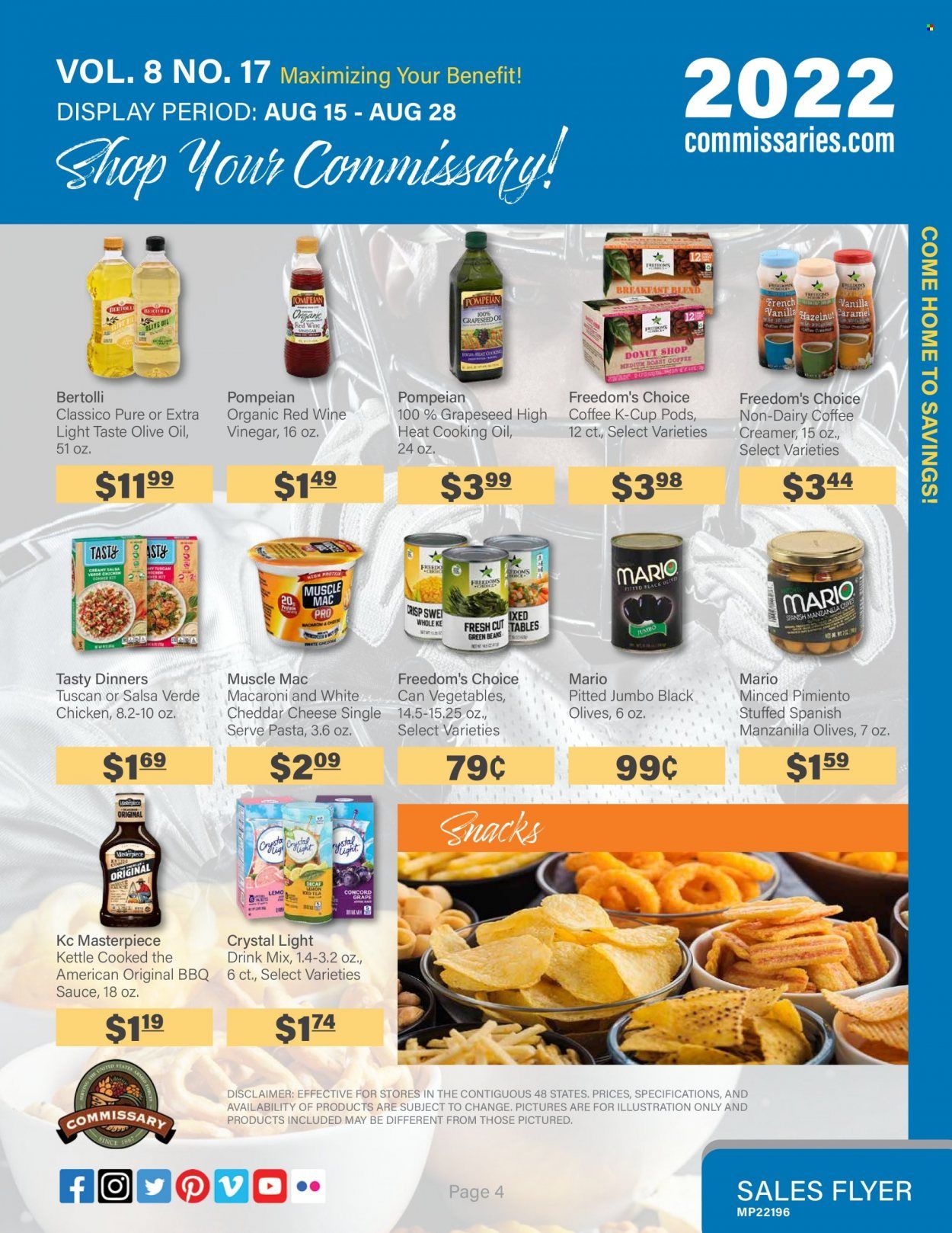 Commissary Weekly Ad Flyer Specials August 15 to August 28, 2022