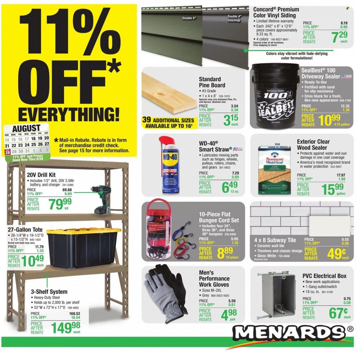 Menards Weekly Ad Flyer Specials August 18 to August 28, 2022