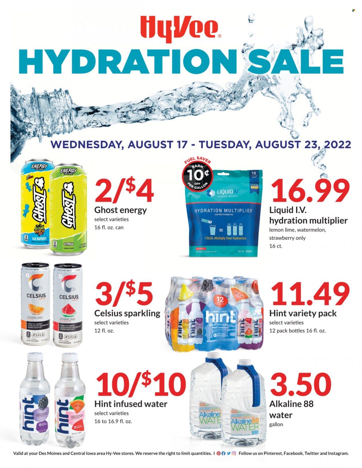 Hy-Vee (IA, IL, KS, MO) Weekly Ad Flyer Specials August 17 to August 23, 2022